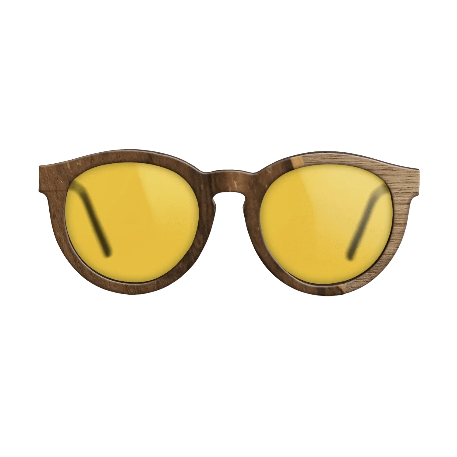 Walnut: Straight Grain,Ziricote Dark Quartered: Angle Cut - The Rebel - Round - 1861 - SIRIS wood optic