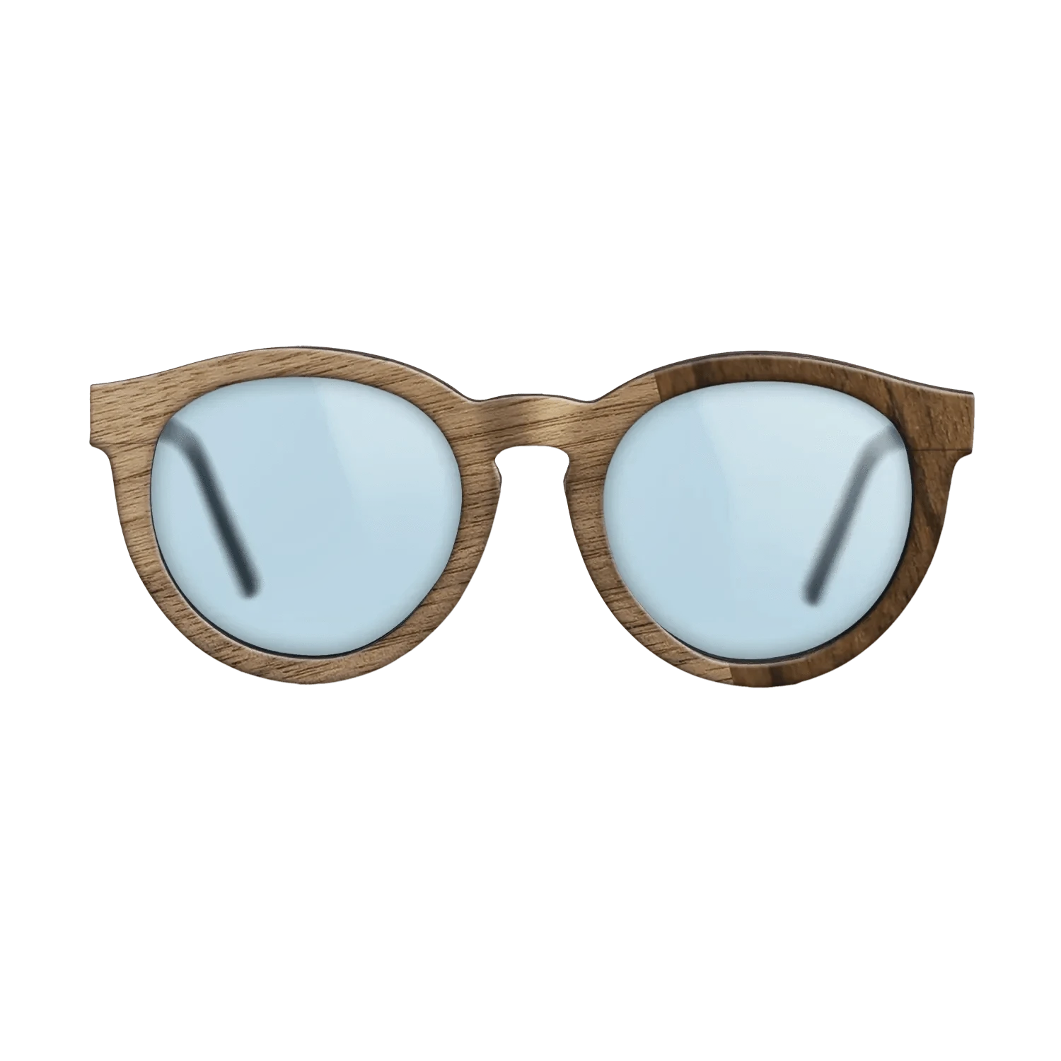 Ziricote Dark Quartered,Wenge,Walnut: Straight Grain: Angle Cut - The Rebel - Round - 1081 - SIRIS wood optic