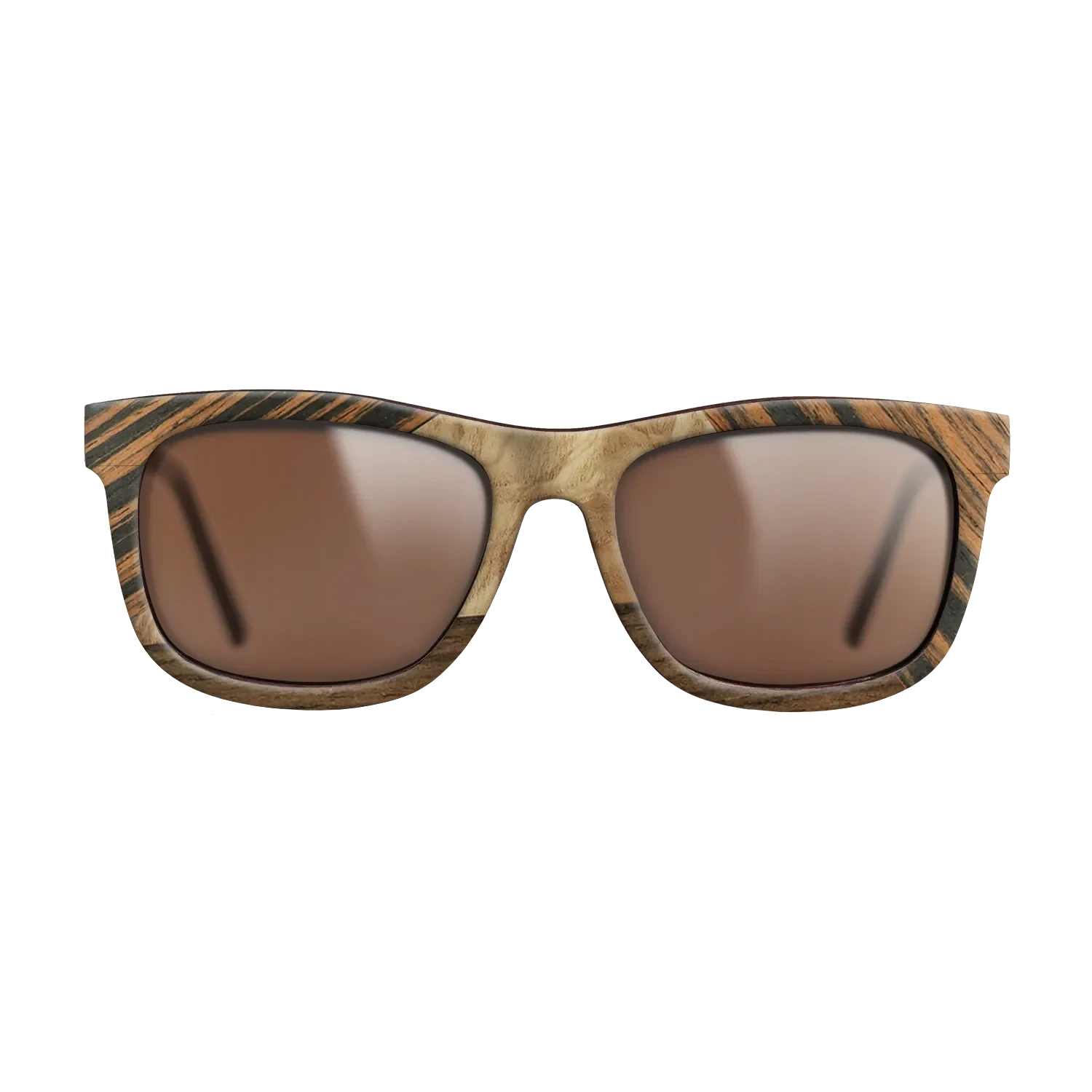Ziricote Dark Quartered,Walnut: Straight Grain,Italian Ebony,Olive Burl: Bauhaus - The Hero - Square - 983 - SIRIS wood optic