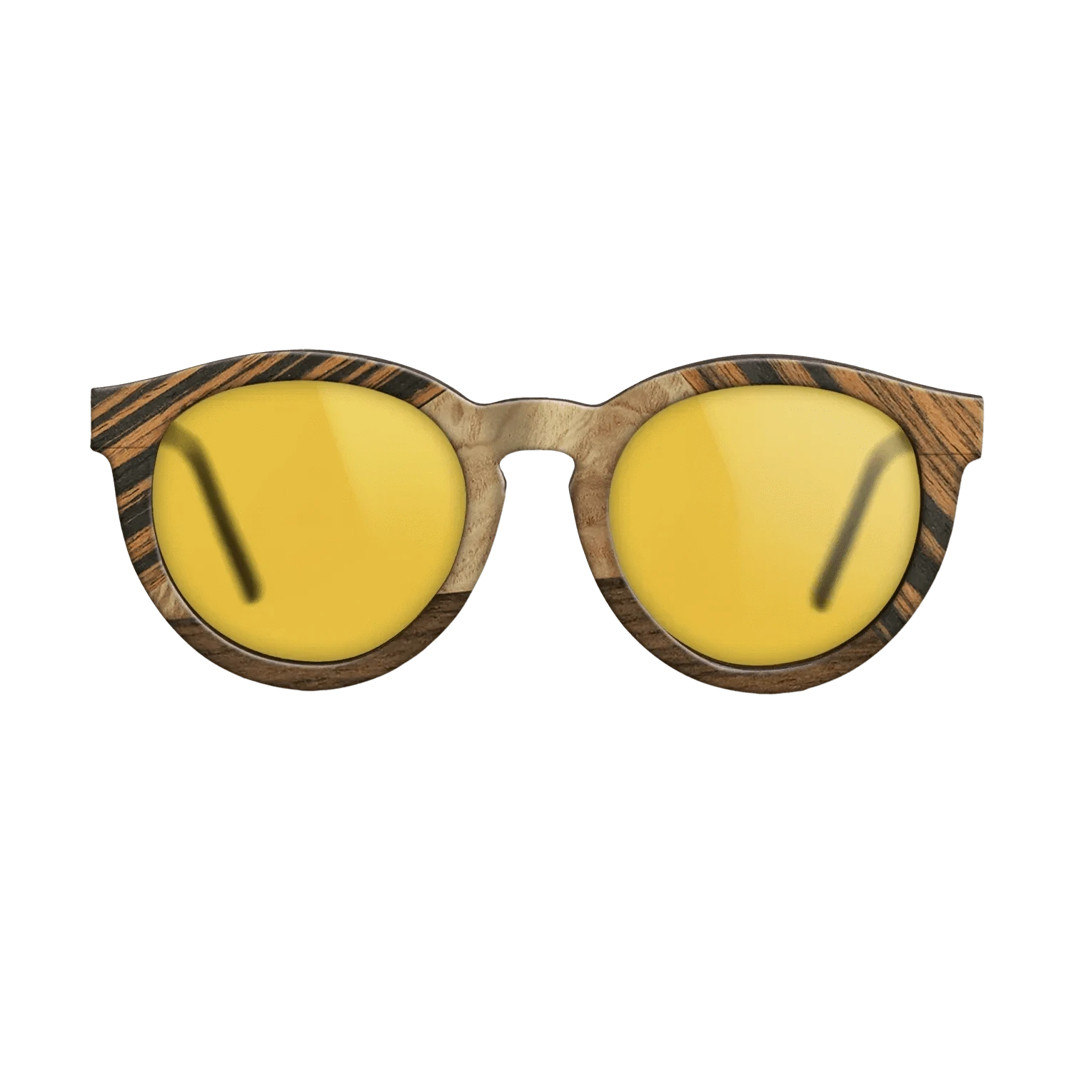 Ziricote Dark Quartered,Walnut: Straight Grain,Italian Ebony,Olive Burl: Bauhaus - The Rebel - Round - 983 - SIRIS wood optic