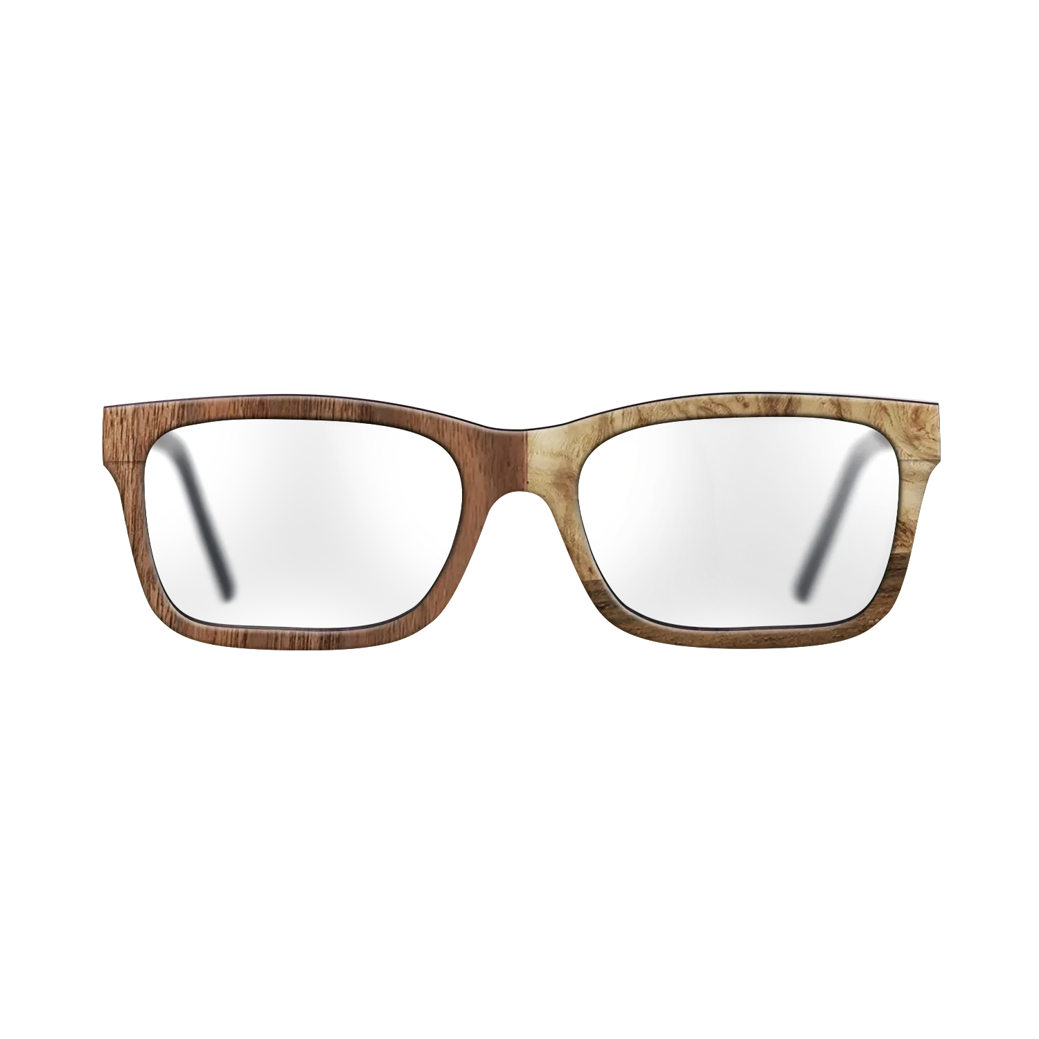 Walnut: Straight Grain,Walnut Claro Dark,Ziricote Dark Quartered,Olive Burl: Bauhaus - The Sage - Rectangle - 2000 - SIRIS wood optic
