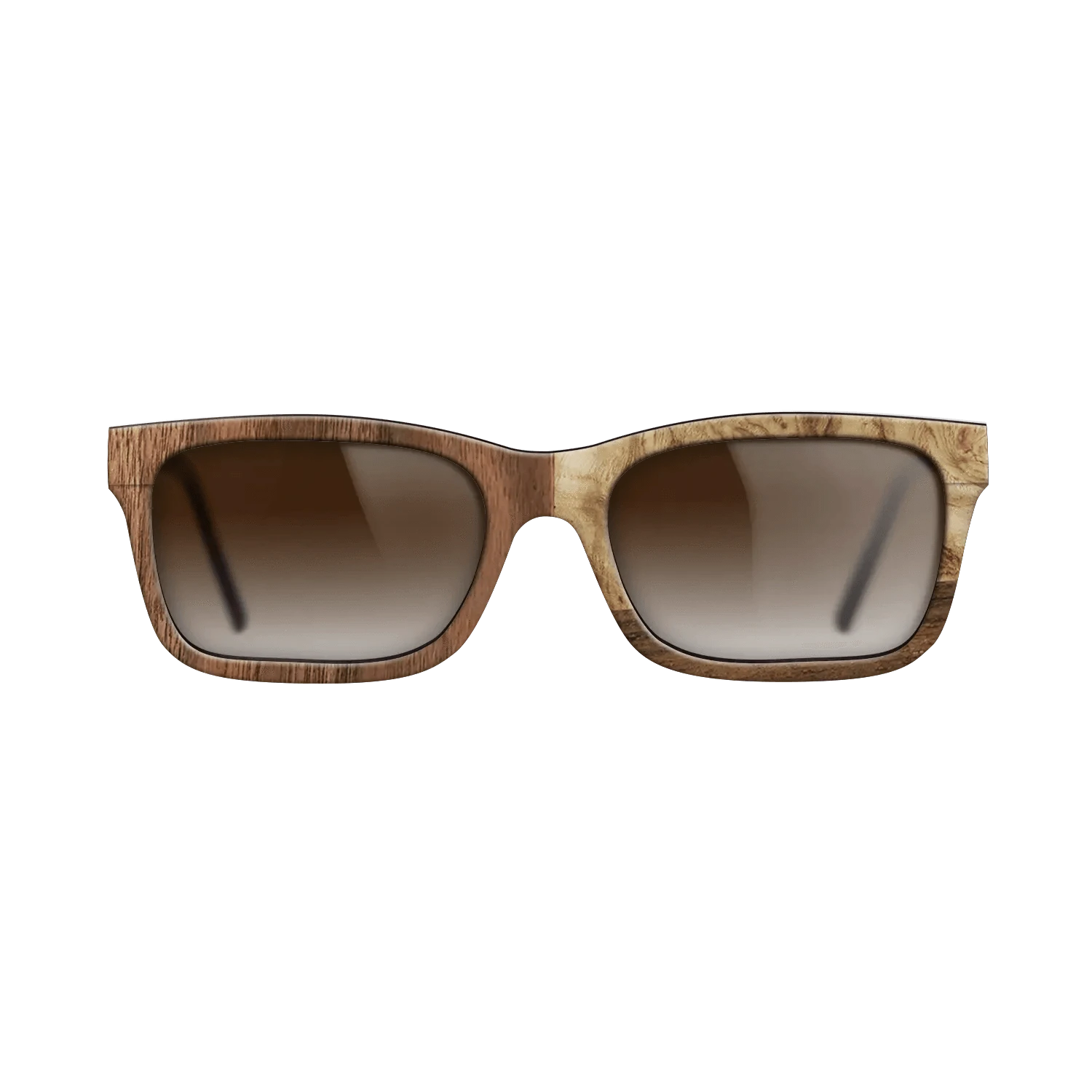 Walnut: Straight Grain,Walnut Claro Dark,Ziricote Dark Quartered,Olive Burl: Bauhaus - The Sage - Rectangle - 2000 - SIRIS wood optic