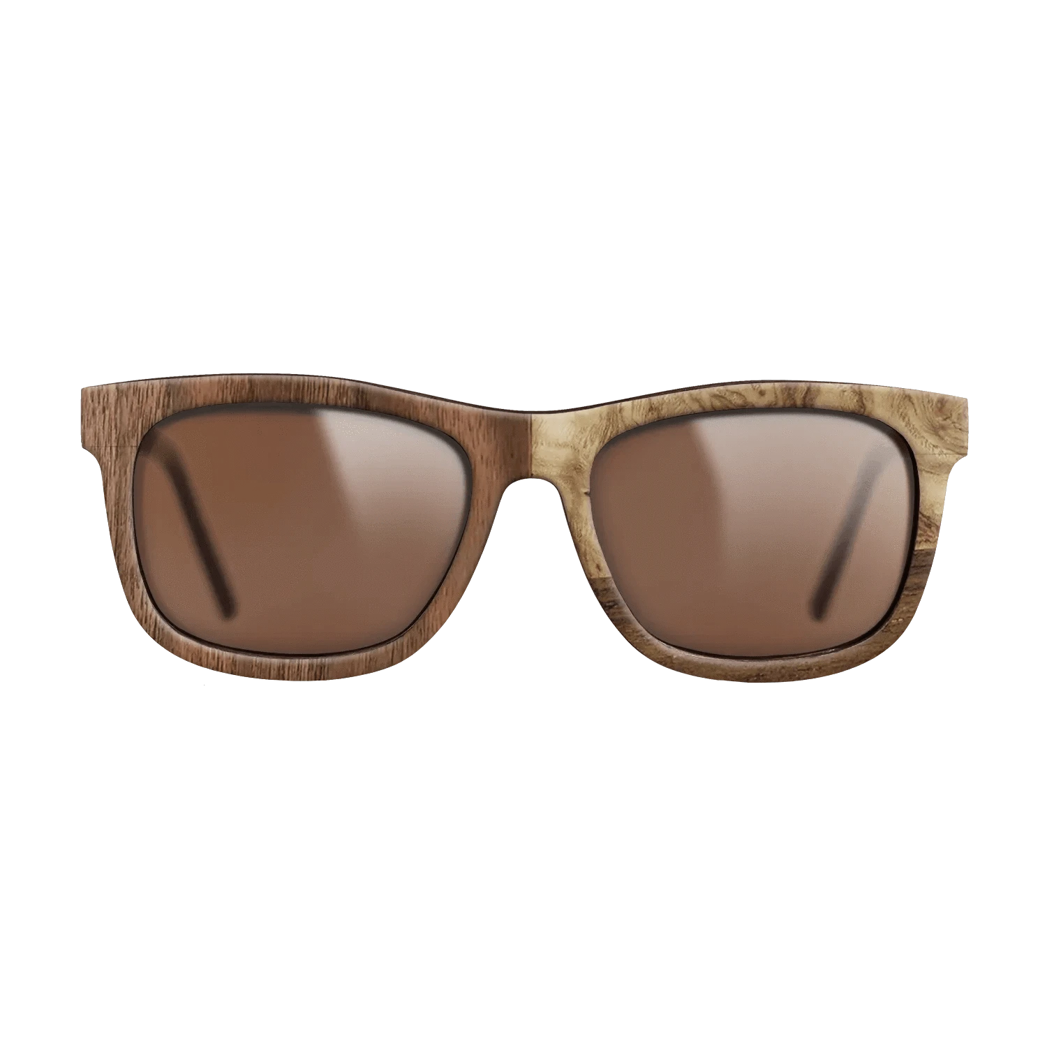 Walnut: Straight Grain,Walnut Claro Dark,Ziricote Dark Quartered,Olive Burl: Bauhaus - The Hero - Square - 2000 - SIRIS wood optic