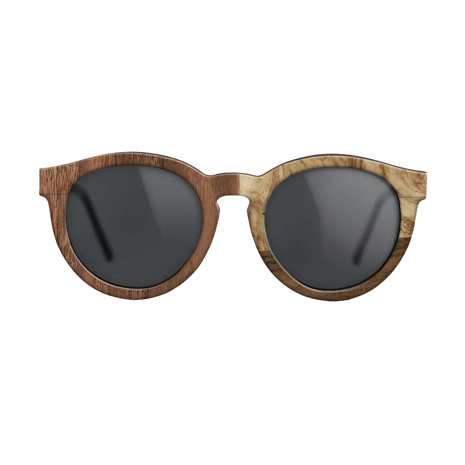 Walnut: Straight Grain,Walnut Claro Dark,Ziricote Dark Quartered,Olive Burl: Bauhaus - The Rebel - Round - 2000 - SIRIS wood optic