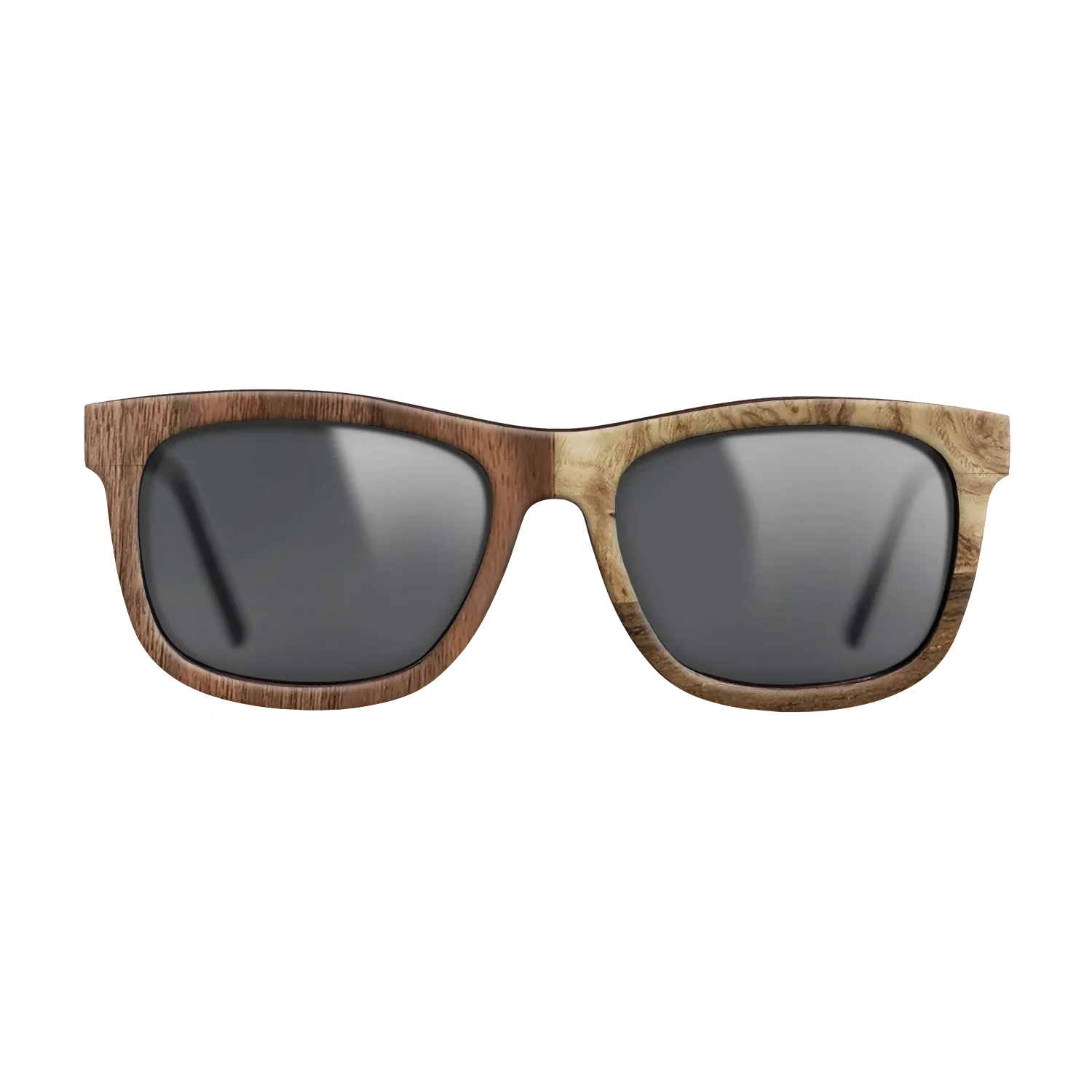 Walnut: Straight Grain,Walnut Claro Dark,Ziricote Dark Quartered,Olive Burl: Bauhaus - The Hero - Square - 2000 - SIRIS wood optic