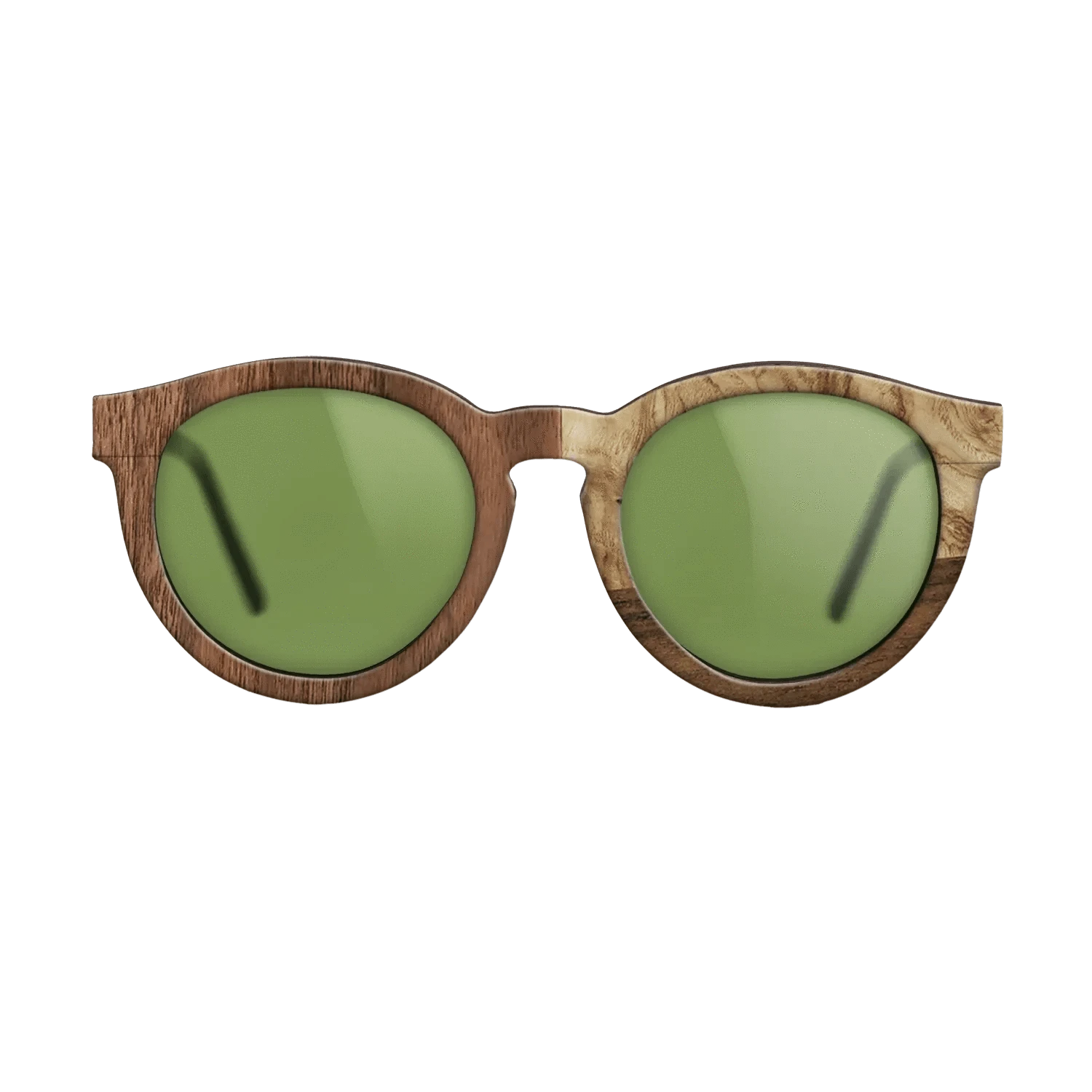 Walnut: Straight Grain,Walnut Claro Dark,Ziricote Dark Quartered,Olive Burl: Bauhaus - The Rebel - Round - 2000 - SIRIS wood optic