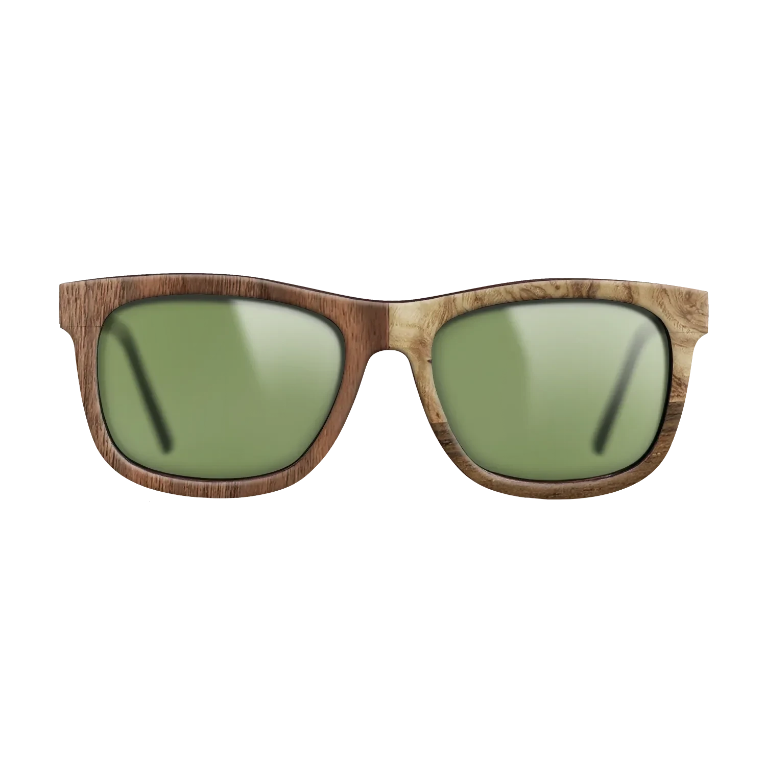 Walnut: Straight Grain,Walnut Claro Dark,Ziricote Dark Quartered,Olive Burl: Bauhaus - The Hero - Square - 2000 - SIRIS wood optic