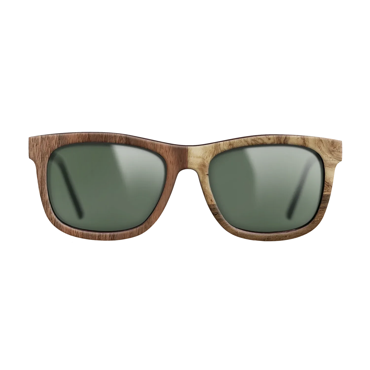 Walnut: Straight Grain,Walnut Claro Dark,Ziricote Dark Quartered,Olive Burl: Bauhaus - The Hero - Square - 2000 - SIRIS wood optic