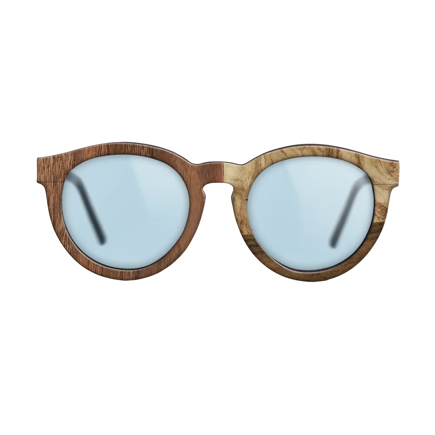 Walnut: Straight Grain,Walnut Claro Dark,Ziricote Dark Quartered,Olive Burl: Bauhaus - The Rebel - Round - 2000 - SIRIS wood optic