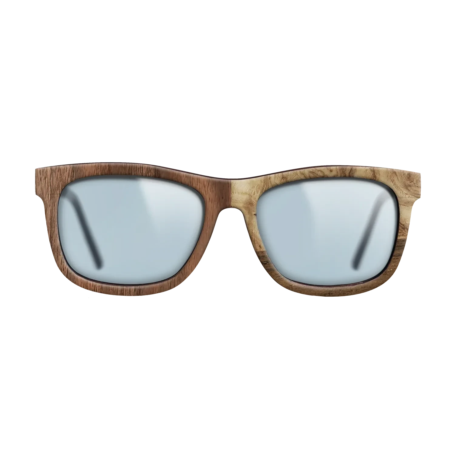 Walnut: Straight Grain,Walnut Claro Dark,Ziricote Dark Quartered,Olive Burl: Bauhaus - The Hero - Square - 2000 - SIRIS wood optic