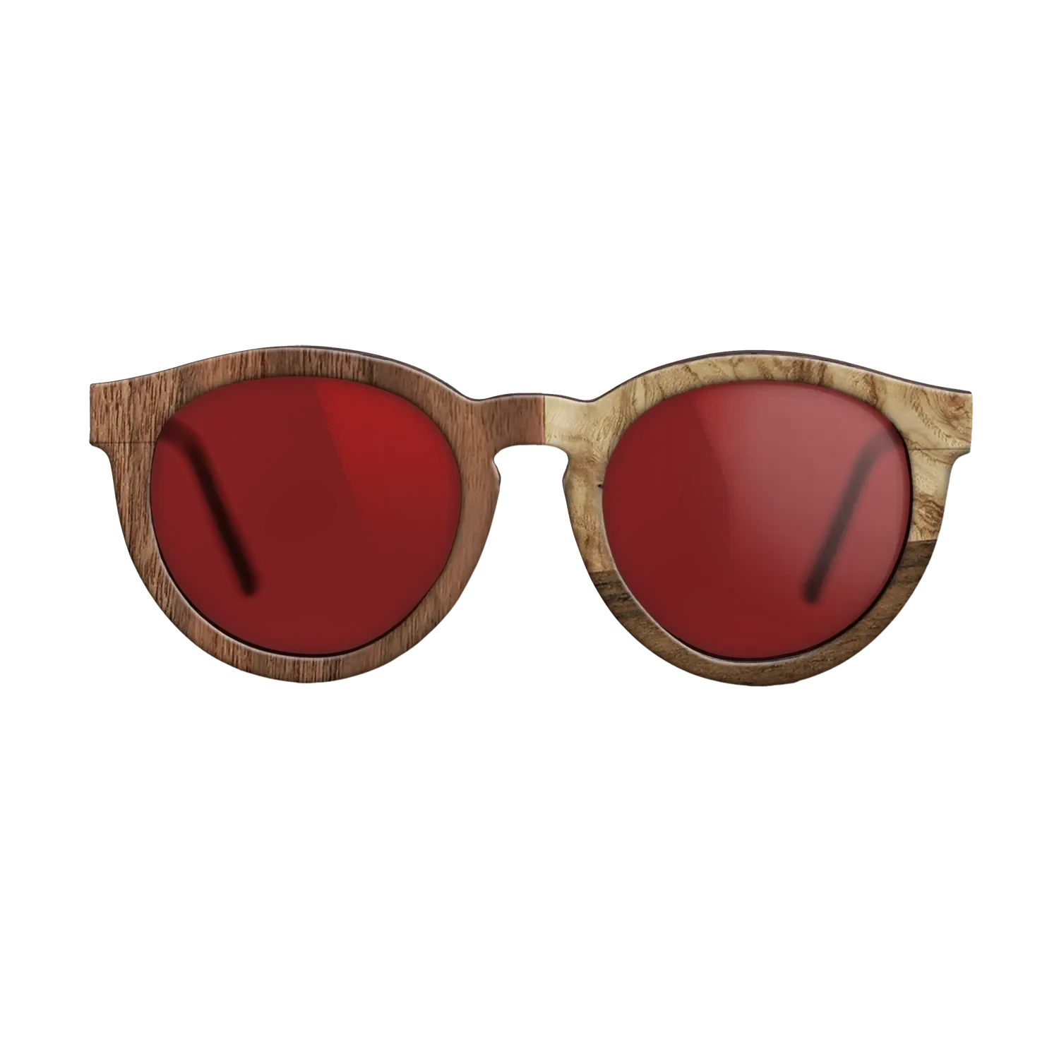 Walnut: Straight Grain,Walnut Claro Dark,Ziricote Dark Quartered,Olive Burl: Bauhaus - The Rebel - Round - 2000 - SIRIS wood optic