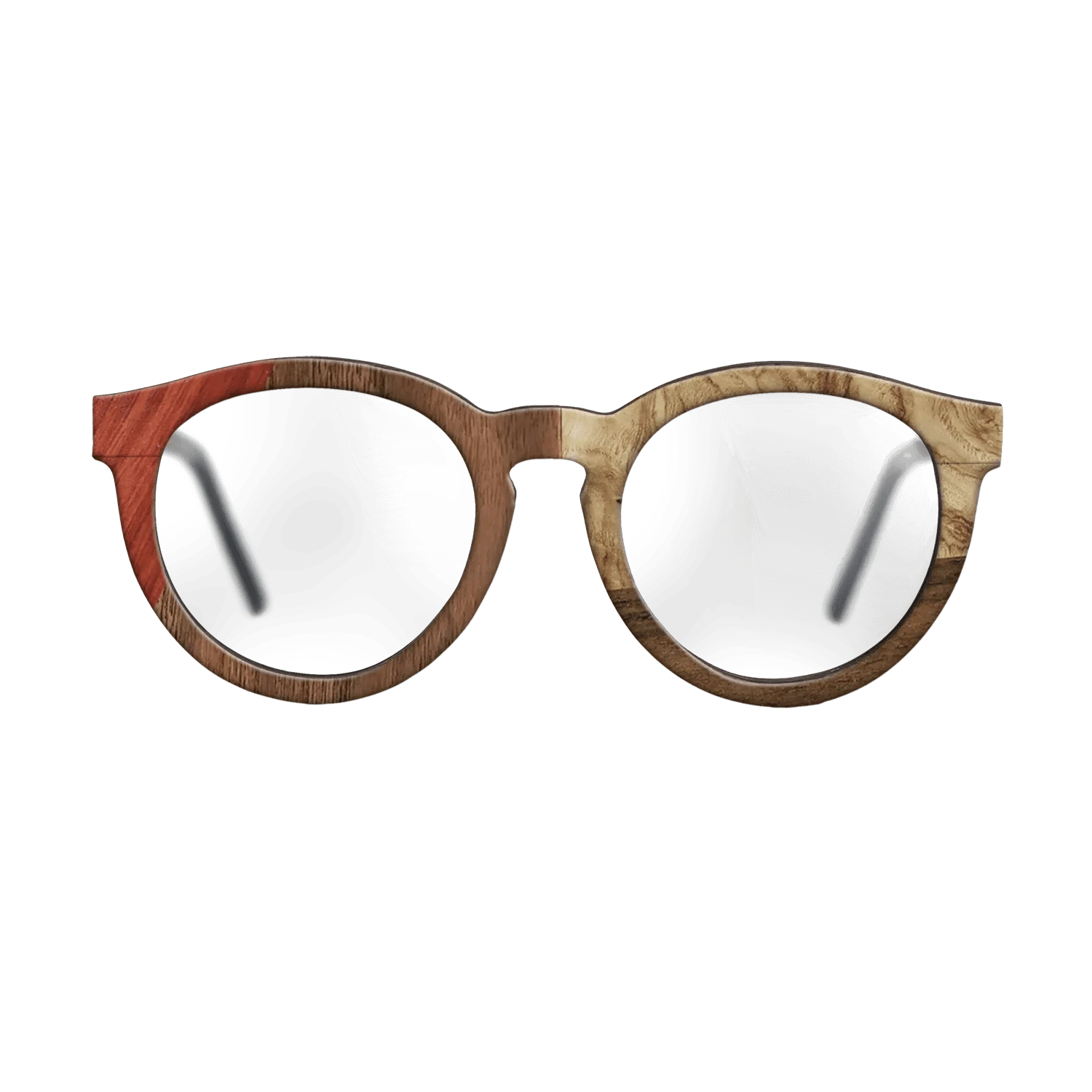 Walnut: Straight Grain,Bloodwood,Walnut Claro Light,Olive Burl,Ziricote Dark Quartered: Bauhaus - The Rebel - Round - 1893 - SIRIS wood optic