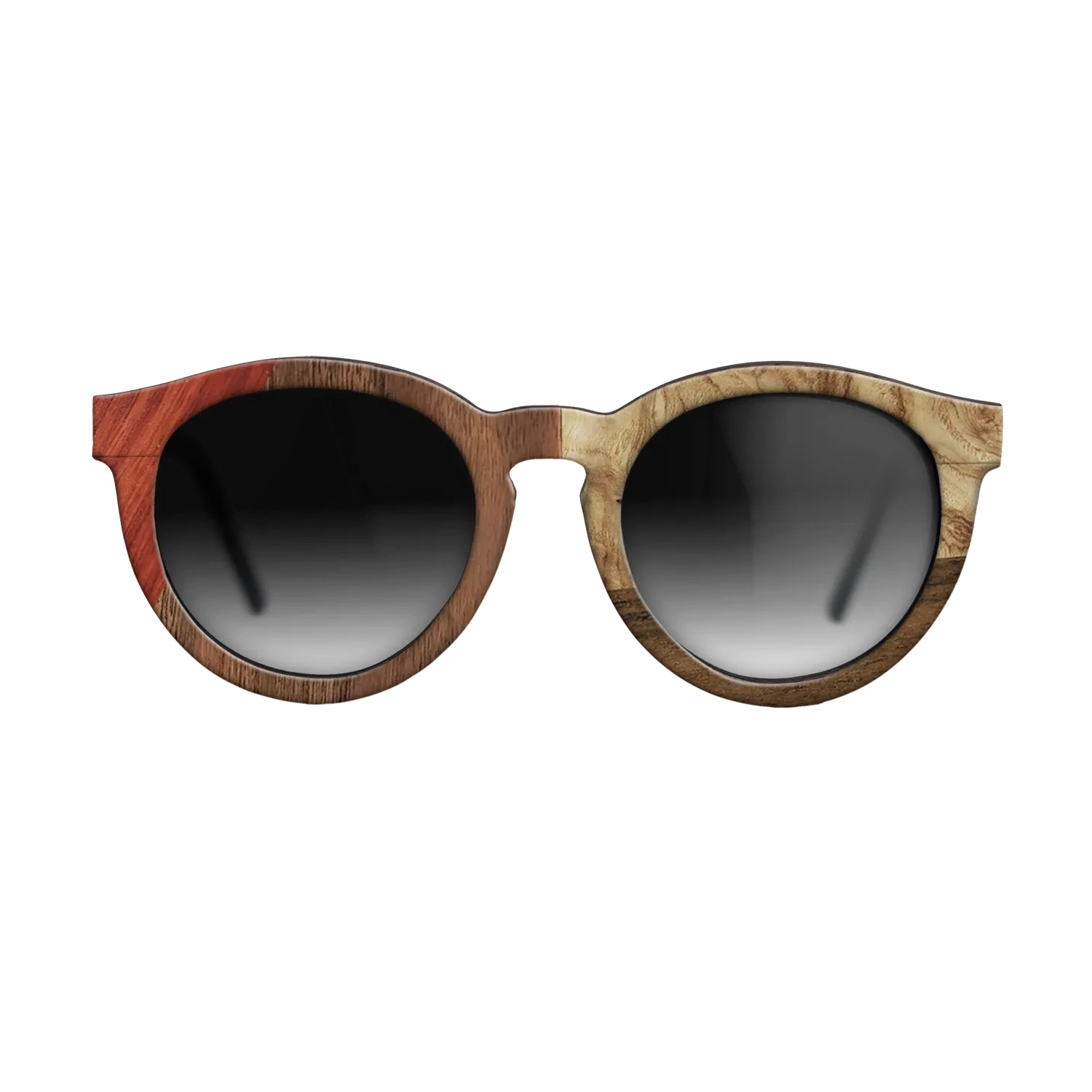 Walnut: Straight Grain,Bloodwood,Walnut Claro Light,Olive Burl,Ziricote Dark Quartered: Bauhaus - The Rebel - Round - 1893 - SIRIS wood optic