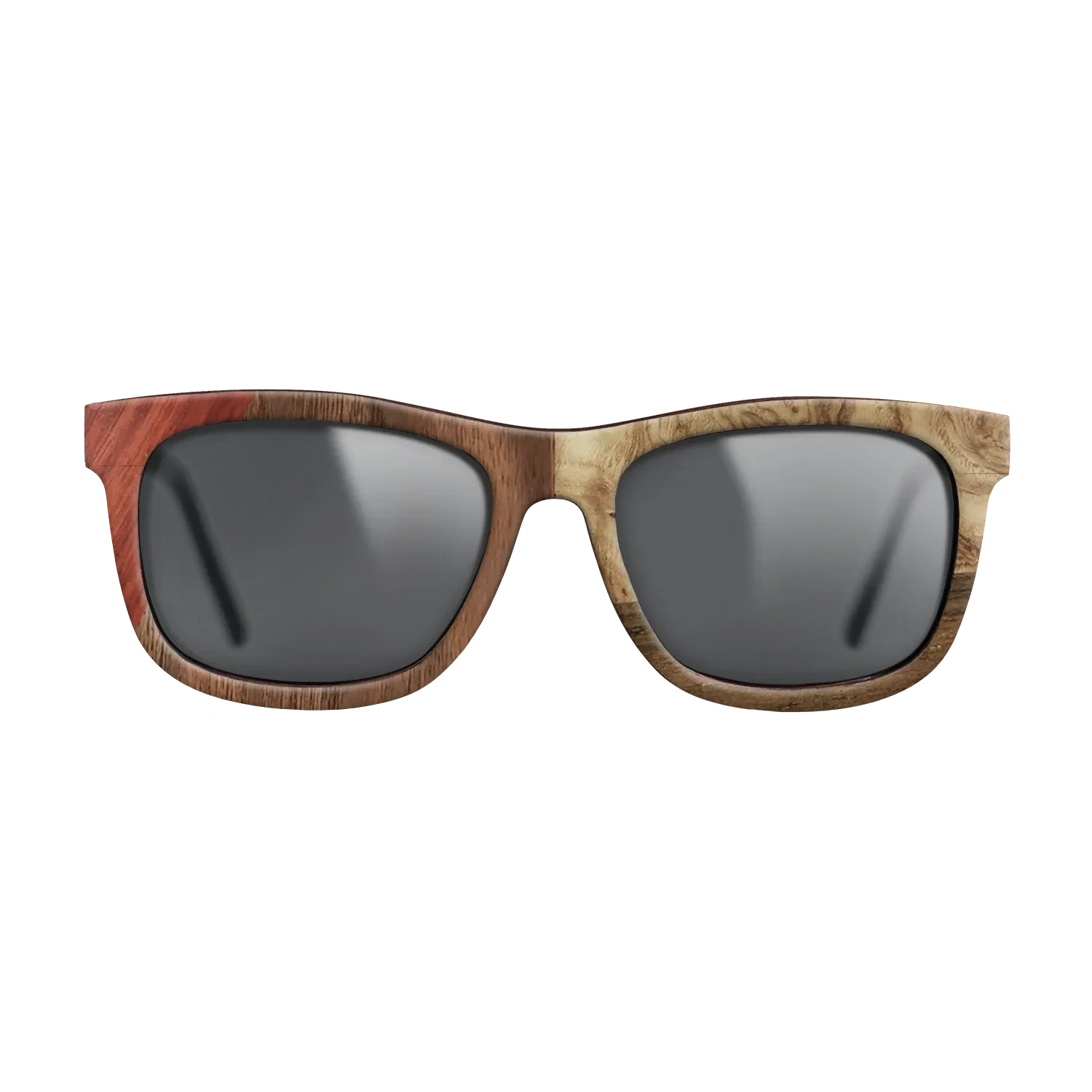 Walnut: Straight Grain,Bloodwood,Walnut Claro Light,Olive Burl,Ziricote Dark Quartered: Bauhaus - The Hero - Square - 1893 - SIRIS wood optic