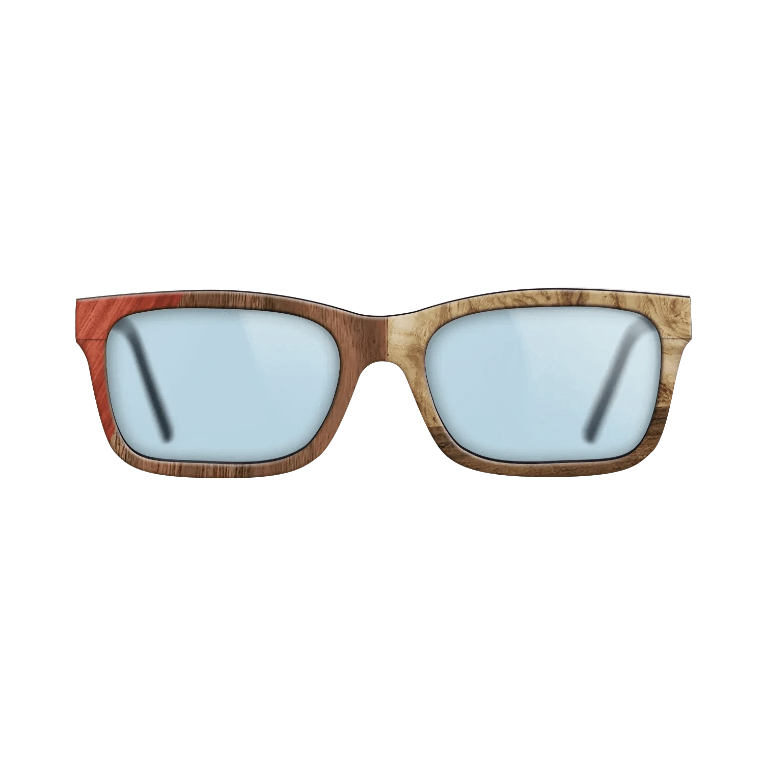 Walnut: Straight Grain,Bloodwood,Walnut Claro Light,Olive Burl,Ziricote Dark Quartered: Bauhaus - The Sage - Rectangle - 1893 - SIRIS wood optic