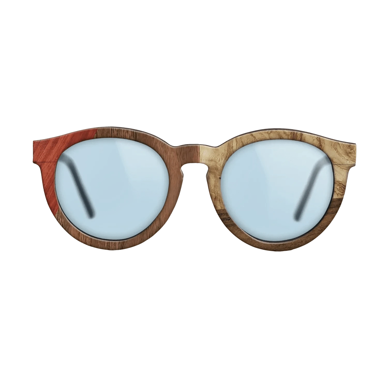 Walnut: Straight Grain,Bloodwood,Walnut Claro Light,Olive Burl,Ziricote Dark Quartered: Bauhaus - The Rebel - Round - 1893 - SIRIS wood optic