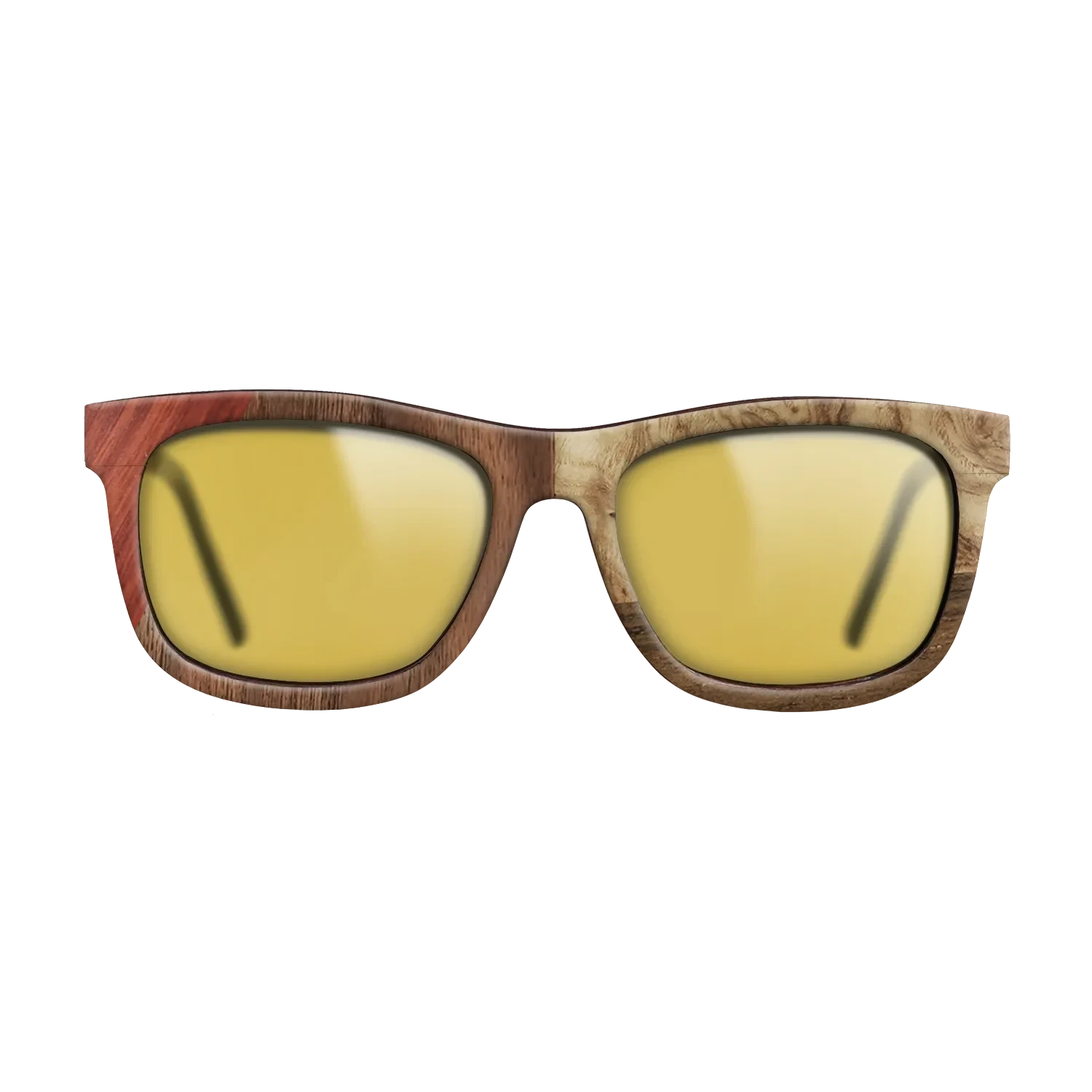 Walnut: Straight Grain,Bloodwood,Walnut Claro Light,Olive Burl,Ziricote Dark Quartered: Bauhaus - The Hero - Square - 1893 - SIRIS wood optic