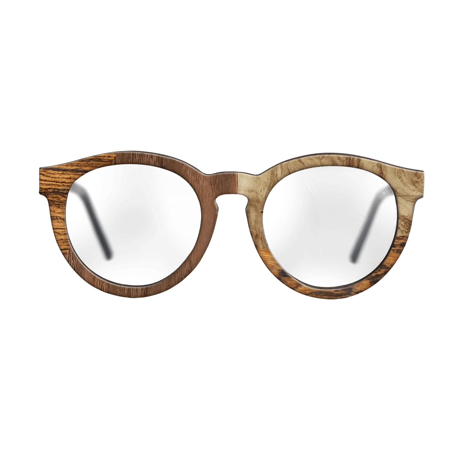 Walnut: Straight Grain,Bocote,Walnut Claro Light,Olive Burl: Bauhaus - The Rebel - Round - 752 - SIRIS wood optic