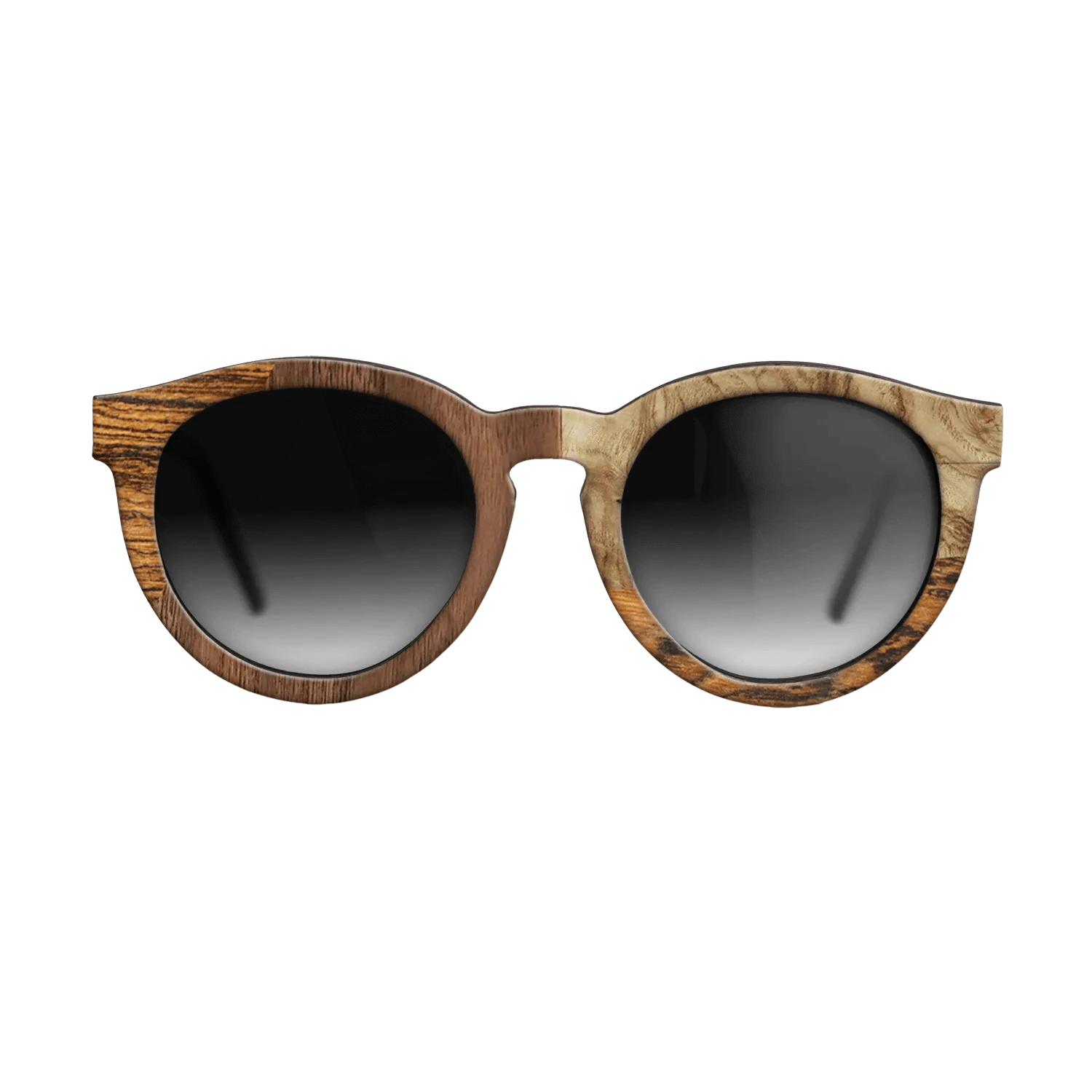 Walnut: Straight Grain,Bocote,Walnut Claro Light,Olive Burl: Bauhaus - The Rebel - Round - 752 - SIRIS wood optic