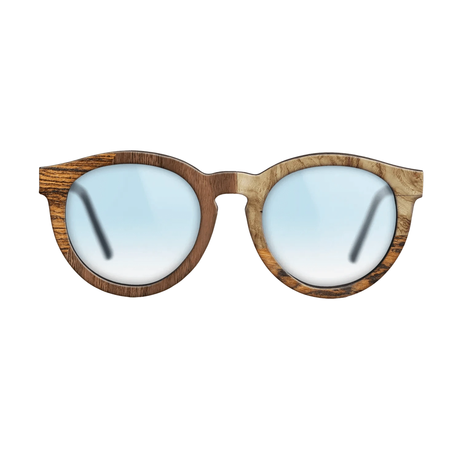 Walnut: Straight Grain,Bocote,Walnut Claro Light,Olive Burl: Bauhaus - The Rebel - Round - 752 - SIRIS wood optic