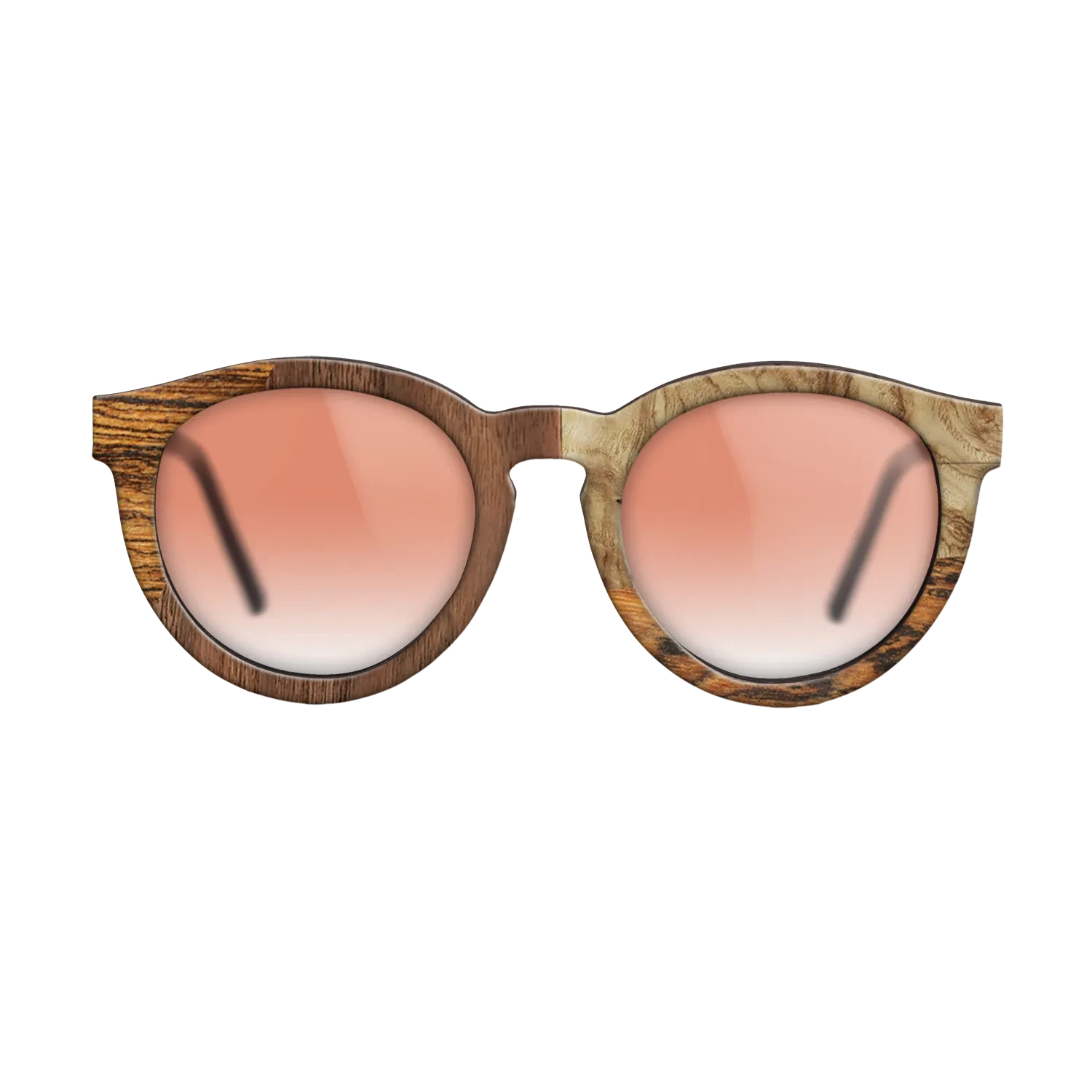 Walnut: Straight Grain,Bocote,Walnut Claro Light,Olive Burl: Bauhaus - The Rebel - Round - 752 - SIRIS wood optic