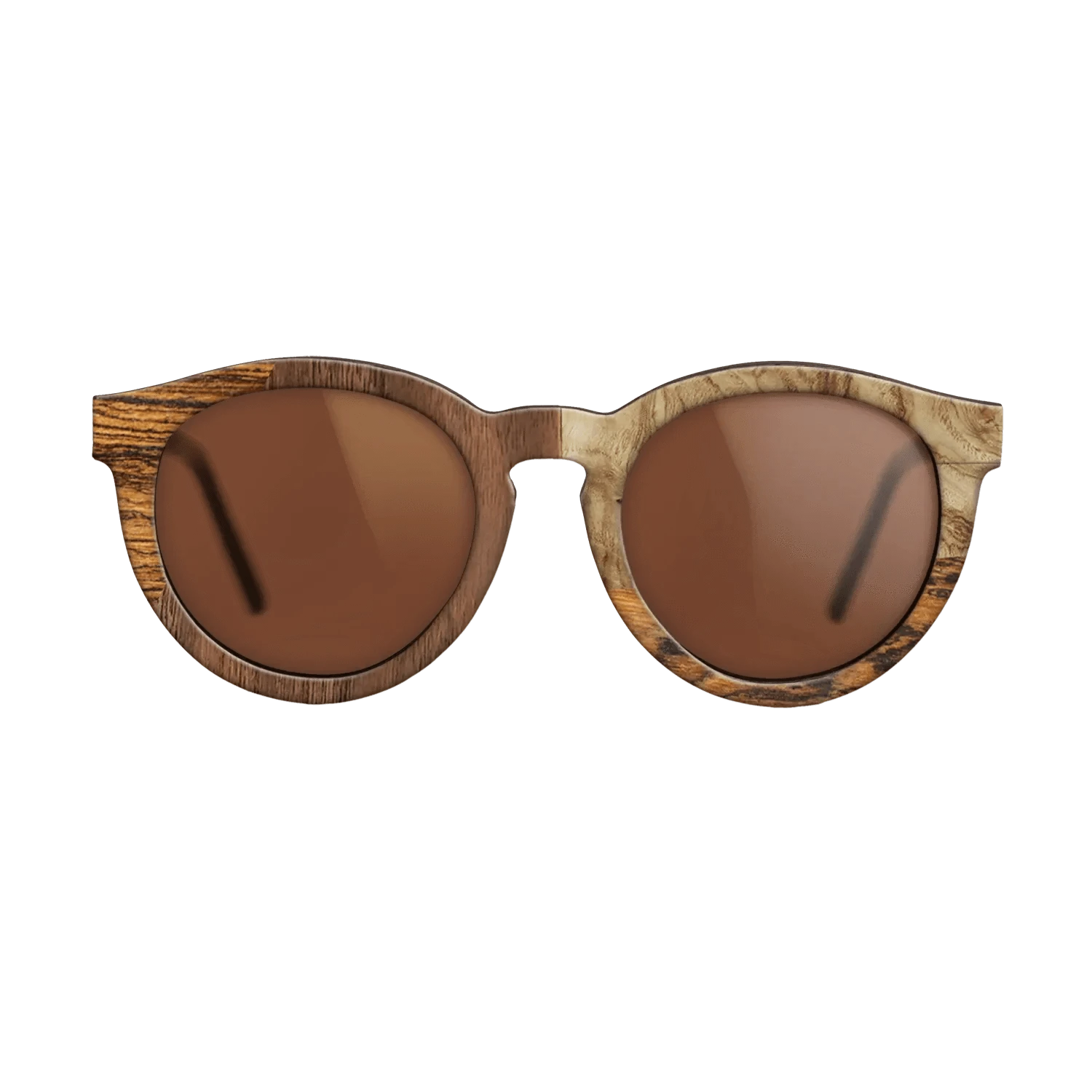 Walnut: Straight Grain,Bocote,Walnut Claro Light,Olive Burl: Bauhaus - The Rebel - Round - 752 - SIRIS wood optic