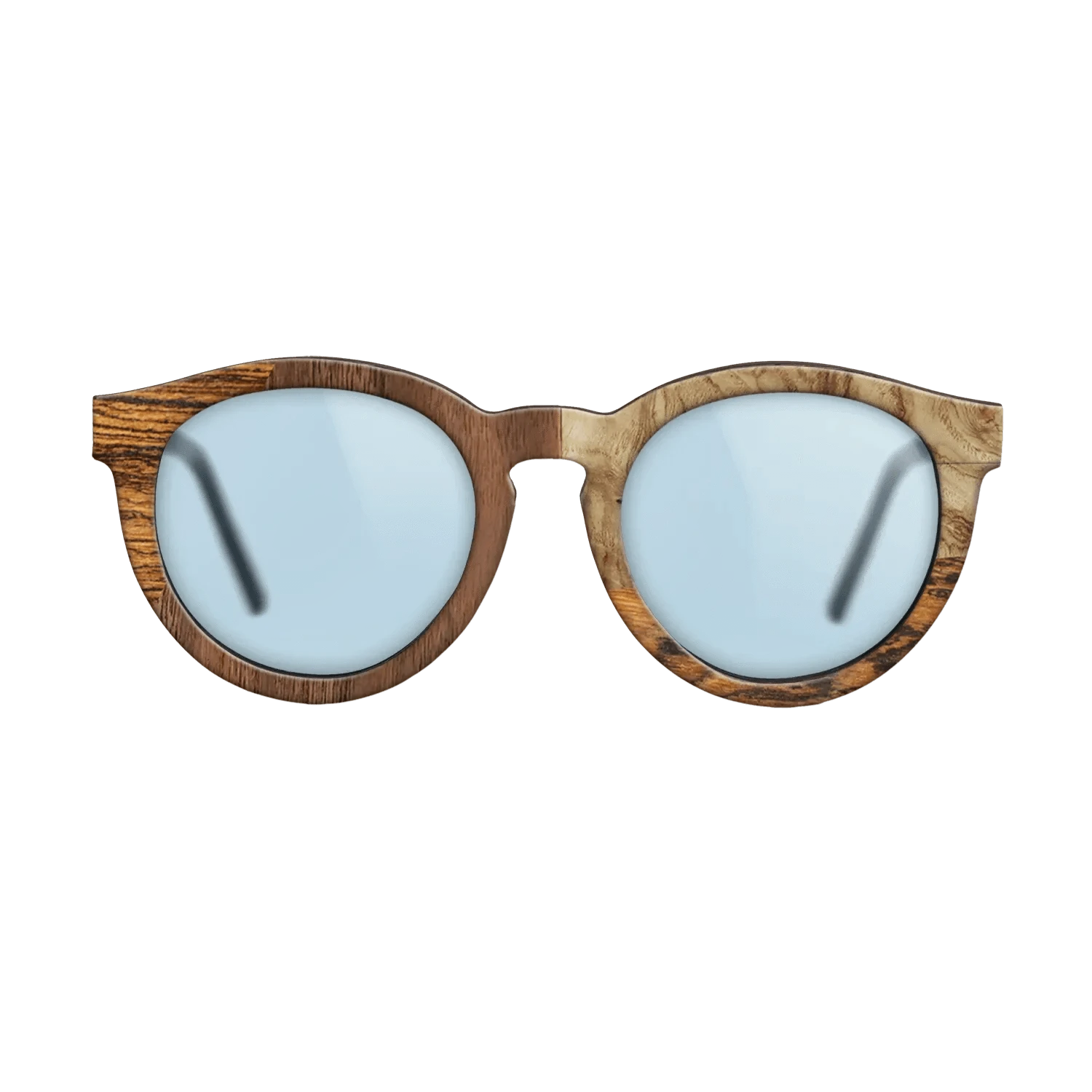 Walnut: Straight Grain,Bocote,Walnut Claro Light,Olive Burl: Bauhaus - The Rebel - Round - 752 - SIRIS wood optic