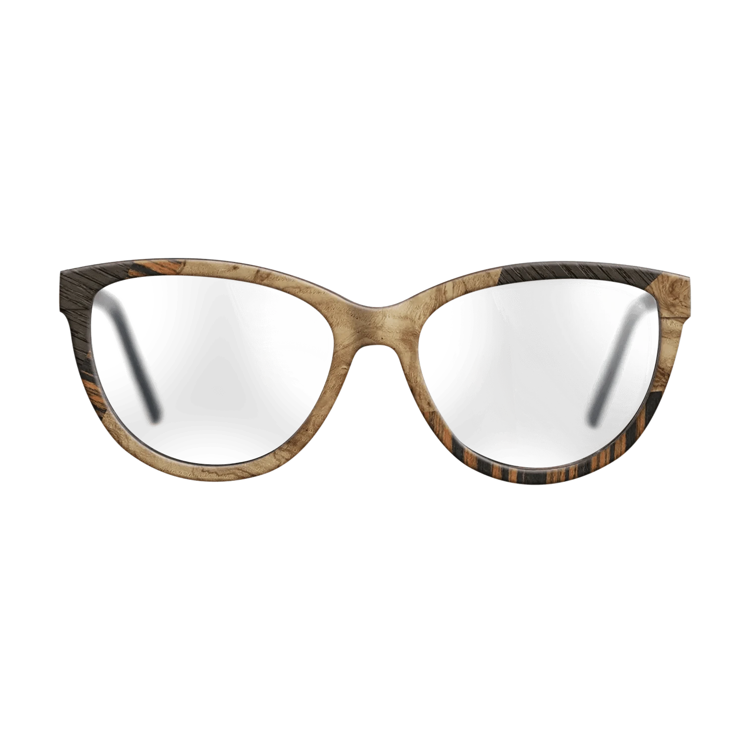 Walnut: Straight Grain,Italian Ebony,Fumed Oak,Olive Burl: Mosaic - The Maiden - Cat - 1387 - SIRIS wood optic