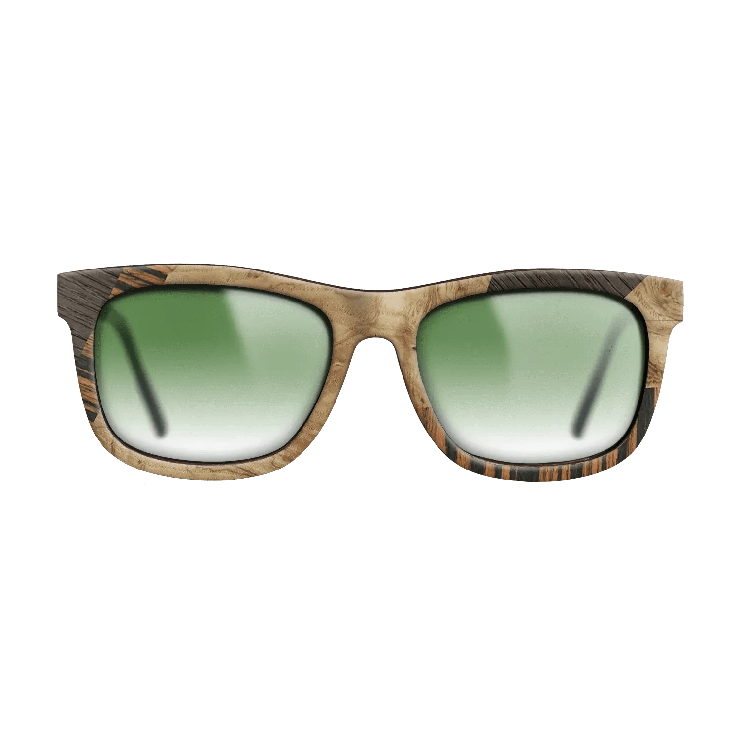 Walnut: Straight Grain,Italian Ebony,Fumed Oak,Olive Burl: Mosaic - The Hero - Square - 1387 - SIRIS wood optic
