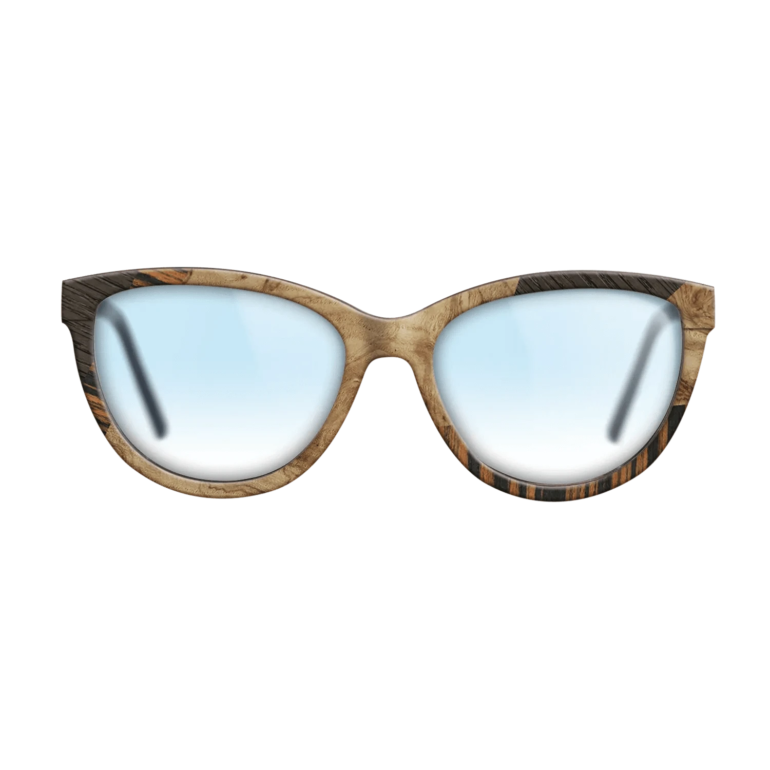 Walnut: Straight Grain,Italian Ebony,Fumed Oak,Olive Burl: Mosaic - The Maiden - Cat - 1387 - SIRIS wood optic