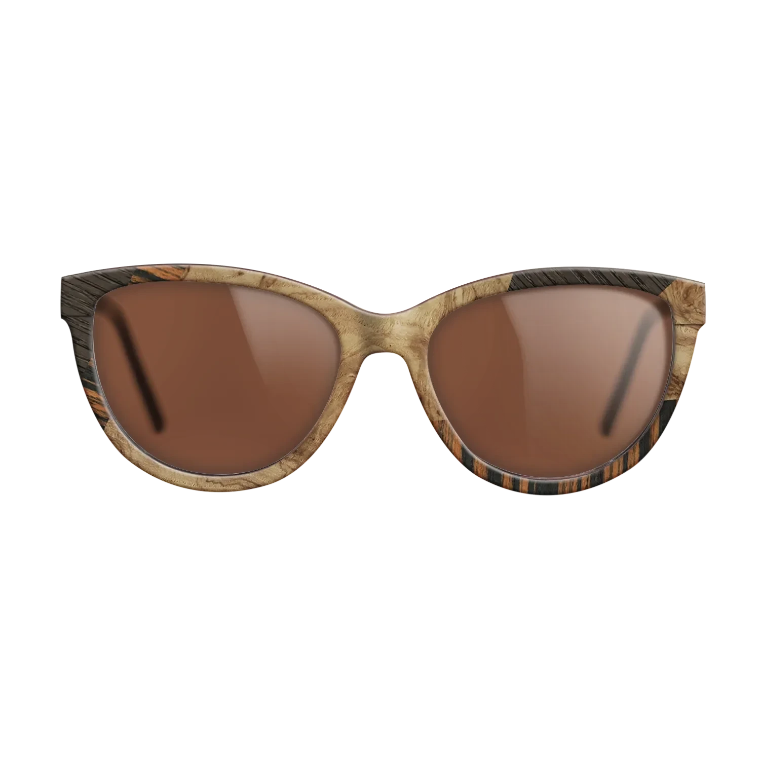 Walnut: Straight Grain,Italian Ebony,Fumed Oak,Olive Burl: Mosaic - The Maiden - Cat - 1387 - SIRIS wood optic