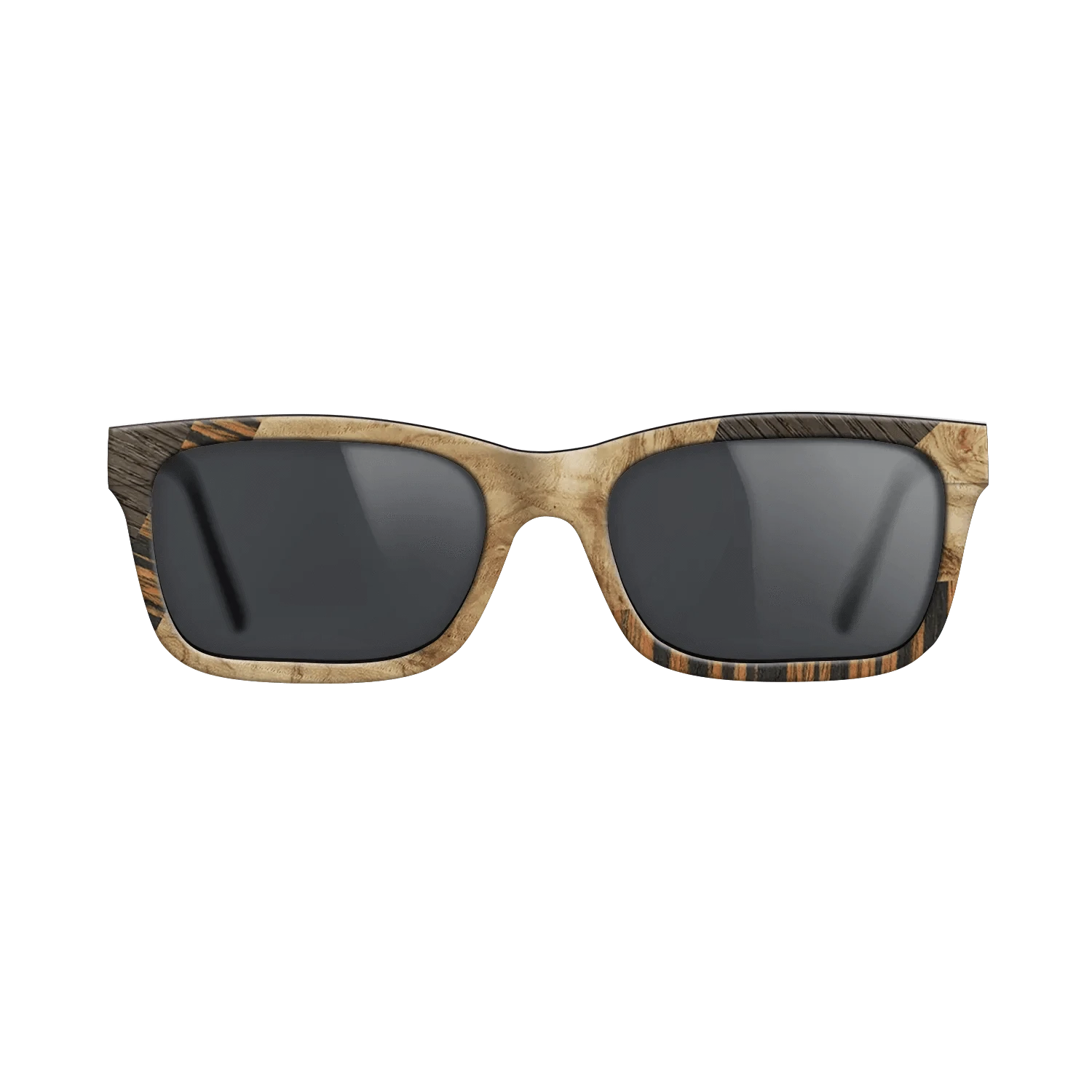 Walnut: Straight Grain,Italian Ebony,Fumed Oak,Olive Burl: Mosaic - The Sage - Rectangle - 1387 - SIRIS wood optic