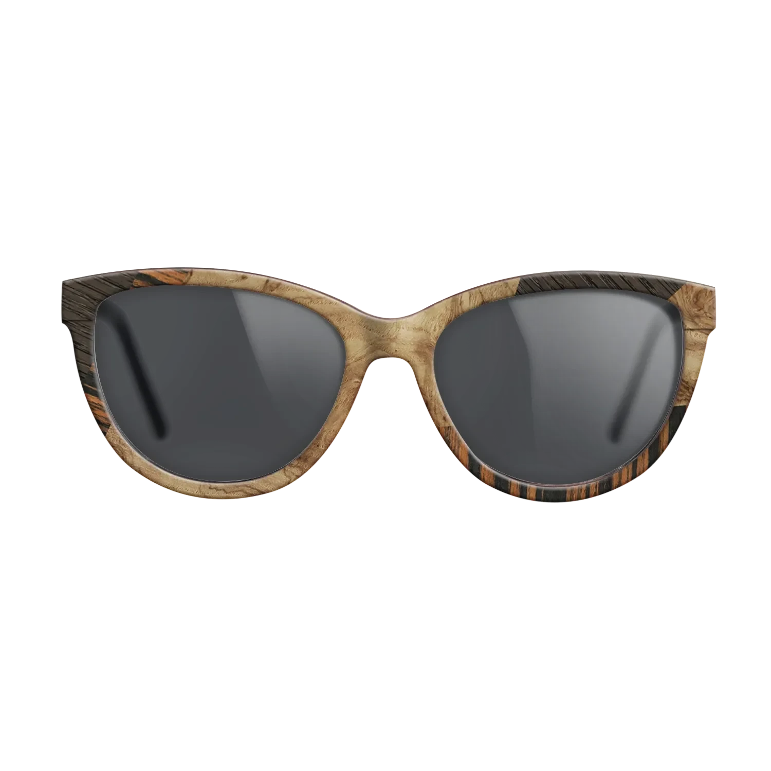 Walnut: Straight Grain,Italian Ebony,Fumed Oak,Olive Burl: Mosaic - The Maiden - Cat - 1387 - SIRIS wood optic