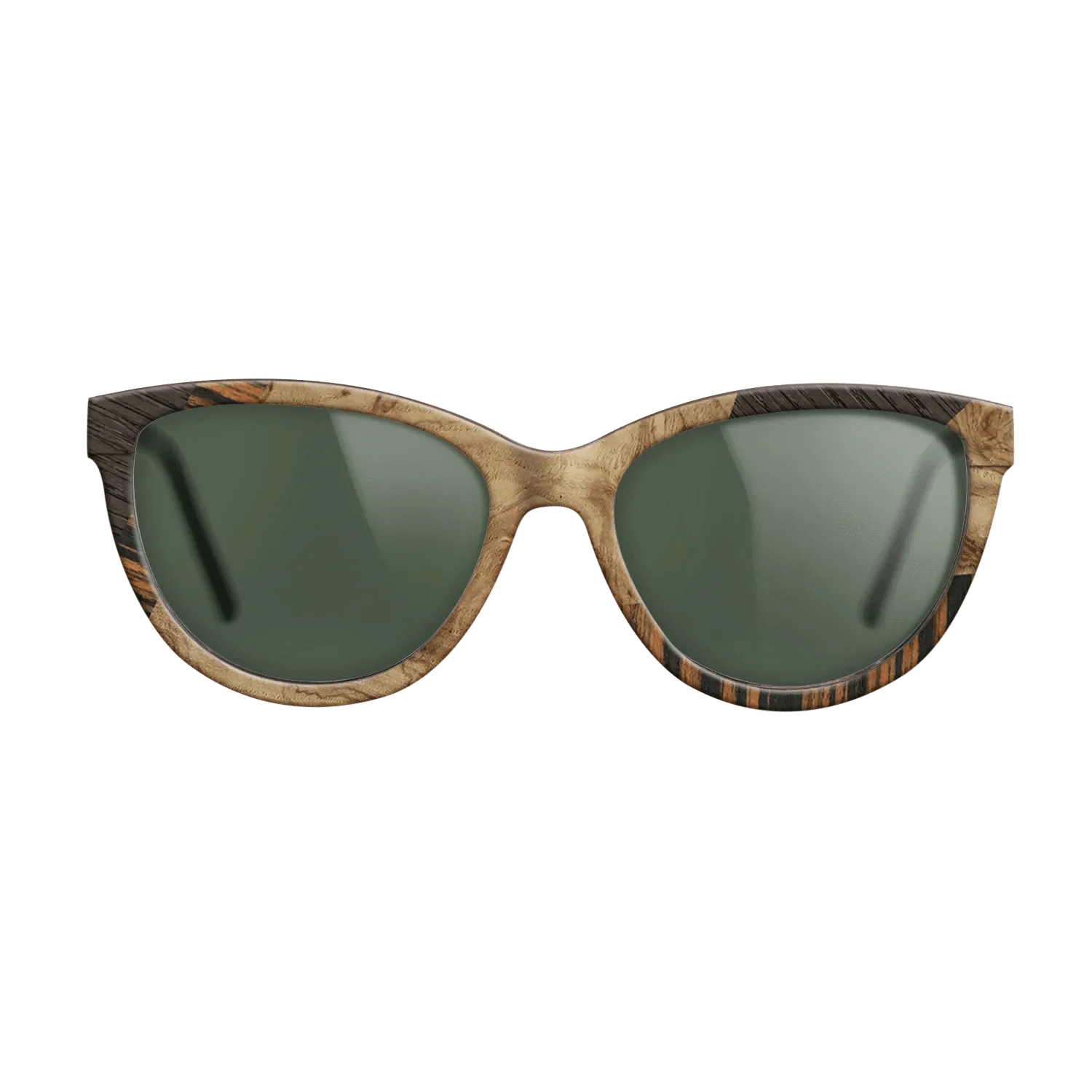 Walnut: Straight Grain,Italian Ebony,Fumed Oak,Olive Burl: Mosaic - The Maiden - Cat - 1387 - SIRIS wood optic