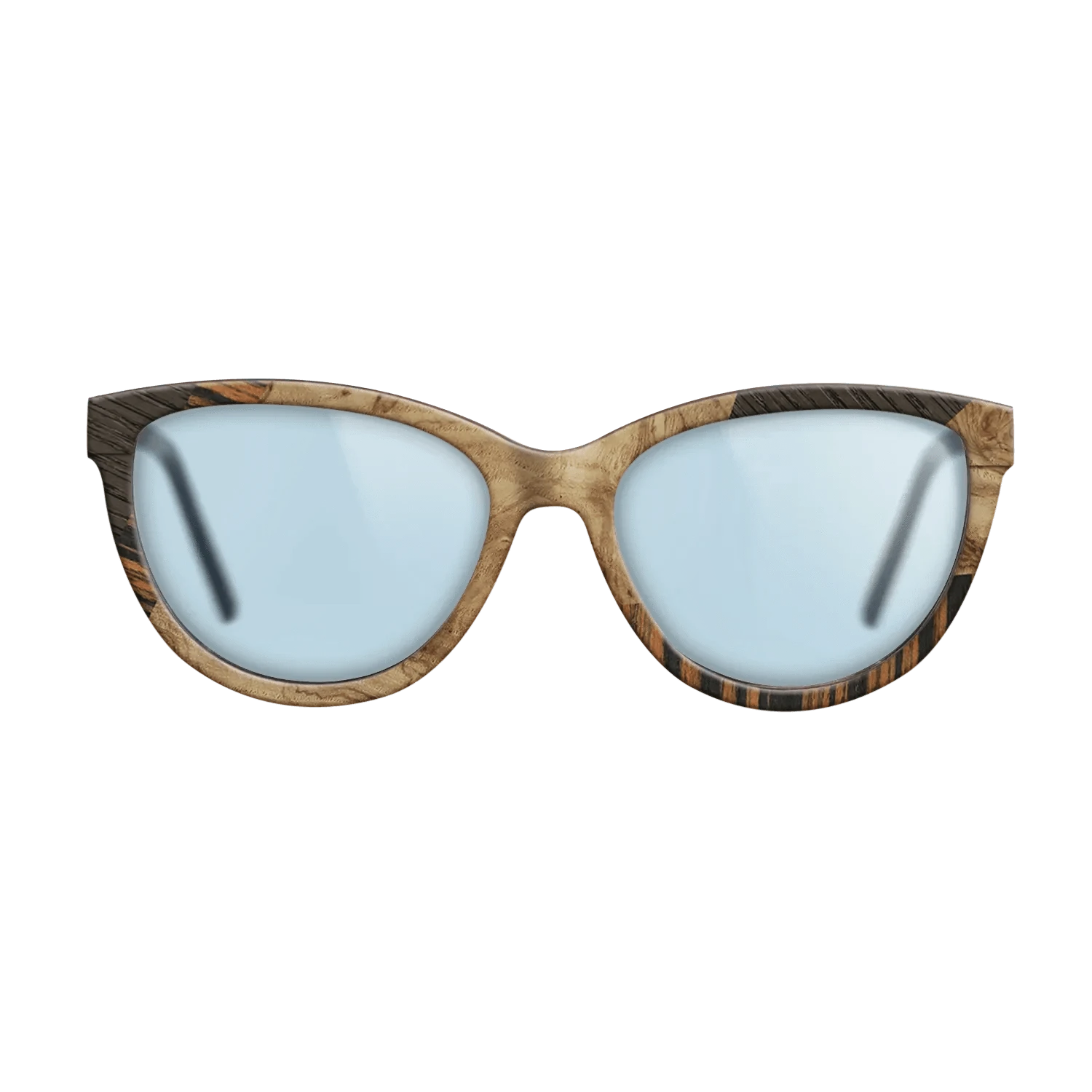 Walnut: Straight Grain,Italian Ebony,Fumed Oak,Olive Burl: Mosaic - The Maiden - Cat - 1387 - SIRIS wood optic