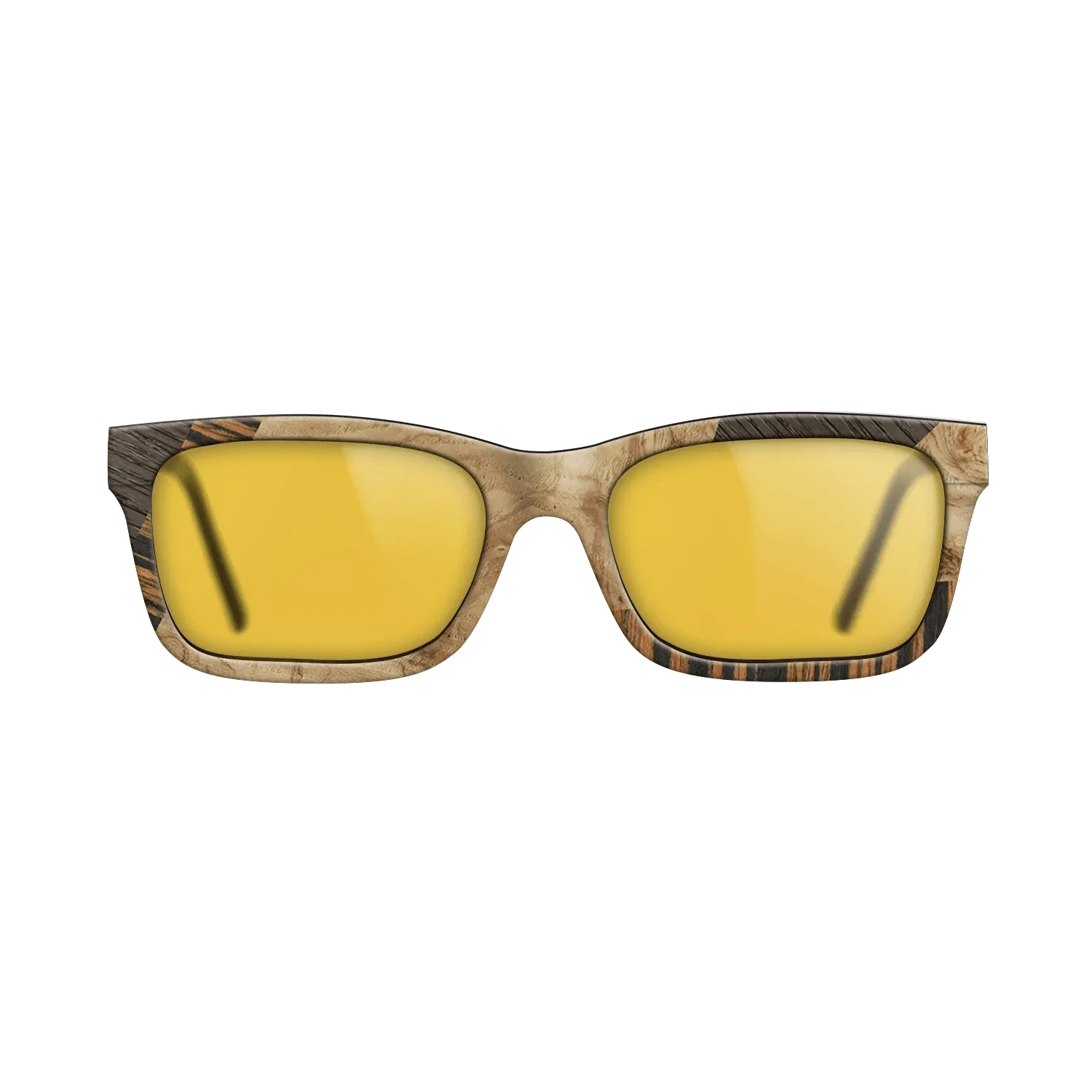 Walnut: Straight Grain,Italian Ebony,Fumed Oak,Olive Burl: Mosaic - The Sage - Rectangle - 1387 - SIRIS wood optic