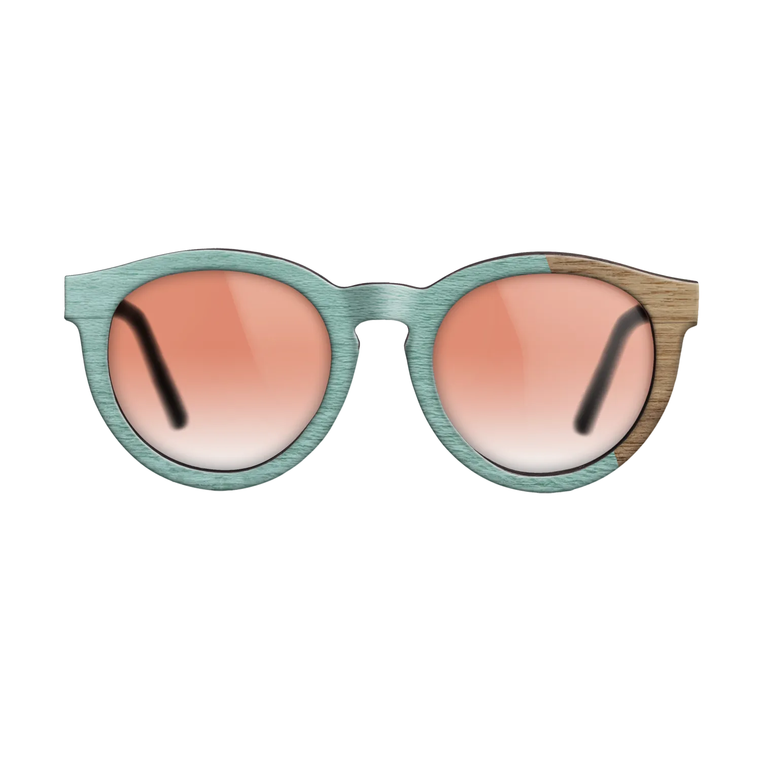 BabyBlue Poplar Angled Walnut - The Rebel - Round - 2105 - Chroma - SIRIS wood optic