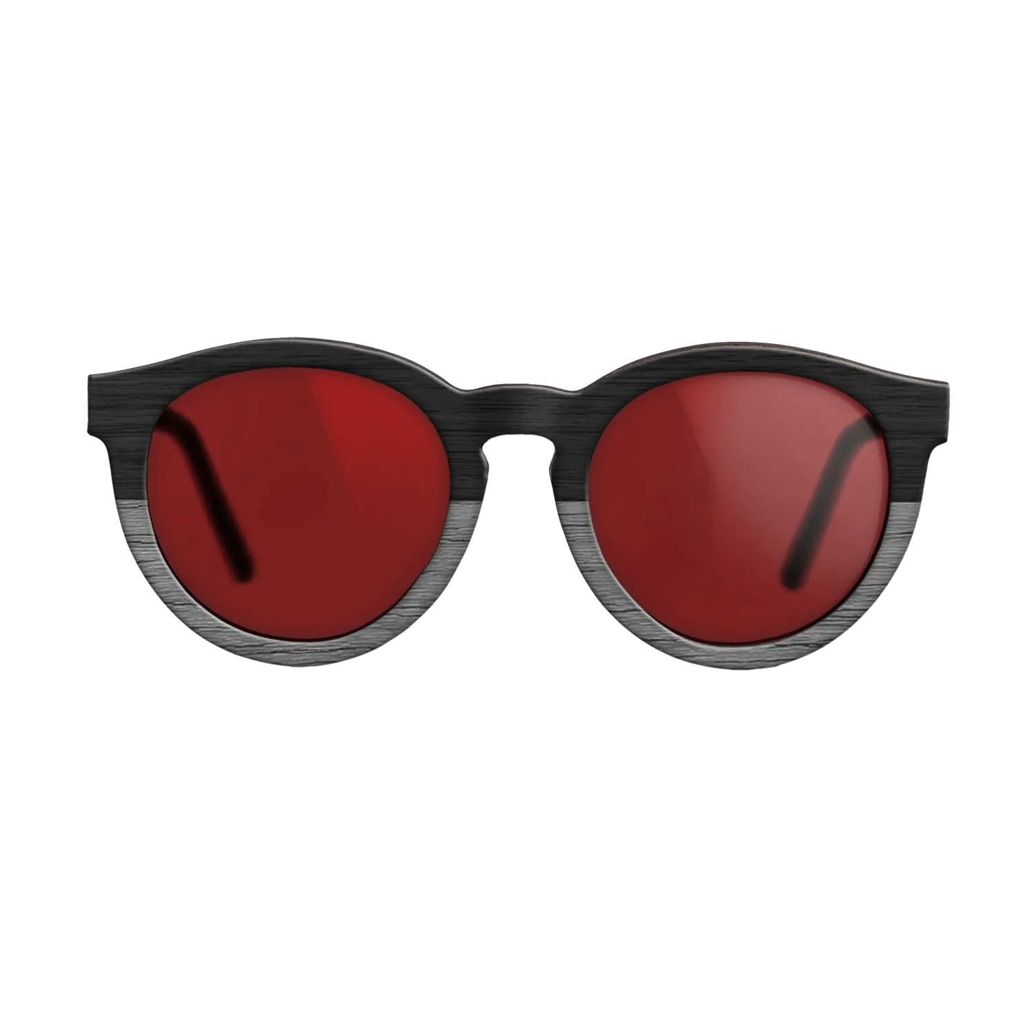 BlackWalnut Tophalf Grey Noir - The Rebel - Round - 2108- Noir - SIRIS wood optic