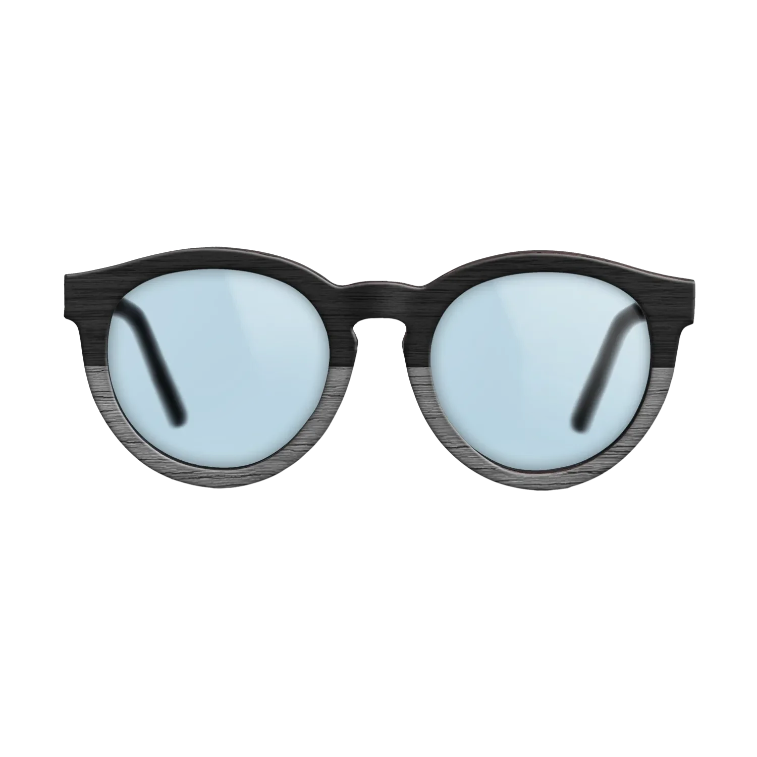BlackWalnut Tophalf Grey Noir - The Rebel - Round - 2108- Noir - SIRIS wood optic