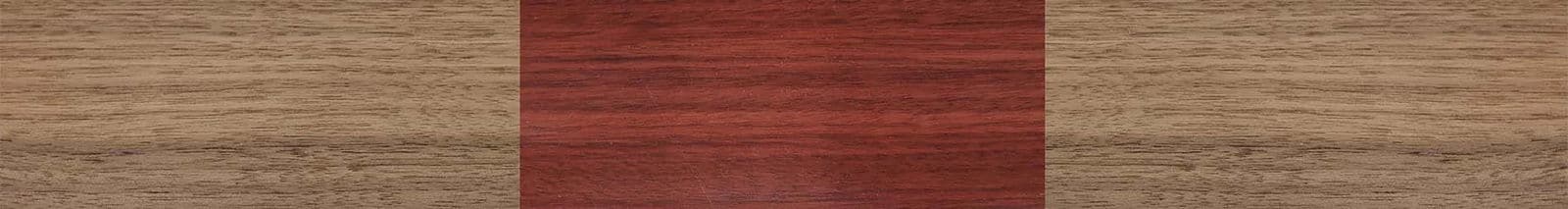 Bloodwood,Walnut: Straight Grain: Single Cut - The Hero - Square - SIRIS wood optic