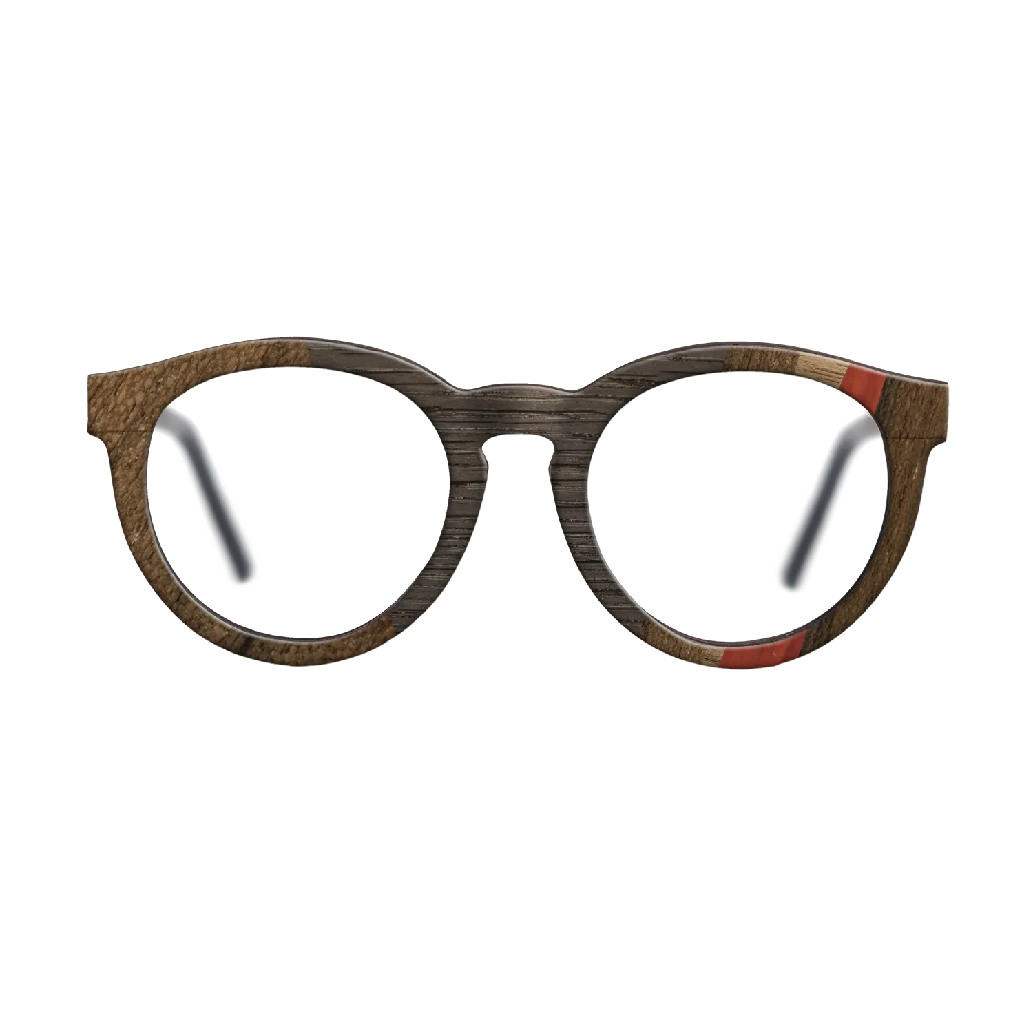 Bloodwood,Ziricote Dark Quartered,Wenge,Fumed Oak,Walnut: Straight Grain: Angle Cut - The Rebel - Round - 1007 - SIRIS wood optic