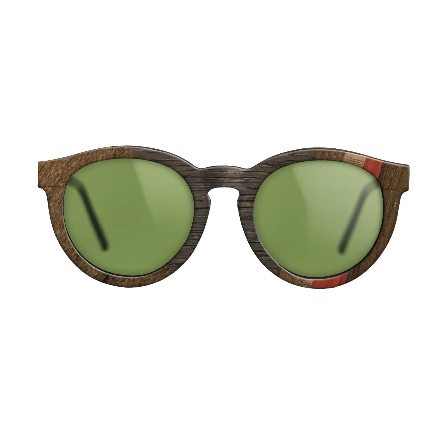 Bloodwood,Ziricote Dark Quartered,Wenge,Fumed Oak,Walnut: Straight Grain: Angle Cut - The Rebel - Round - 1007 - SIRIS wood optic