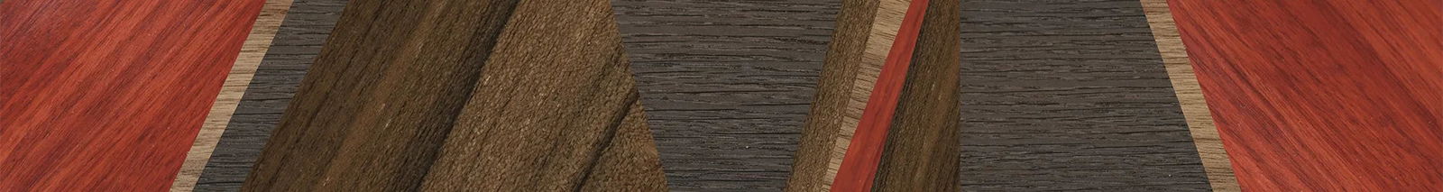 Bloodwood,Ziricote Dark Quartered,Wenge,Fumed Oak,Walnut: Straight Grain: Angle Cut - The Sage - Rectangle - 1007 - SIRIS wood optic