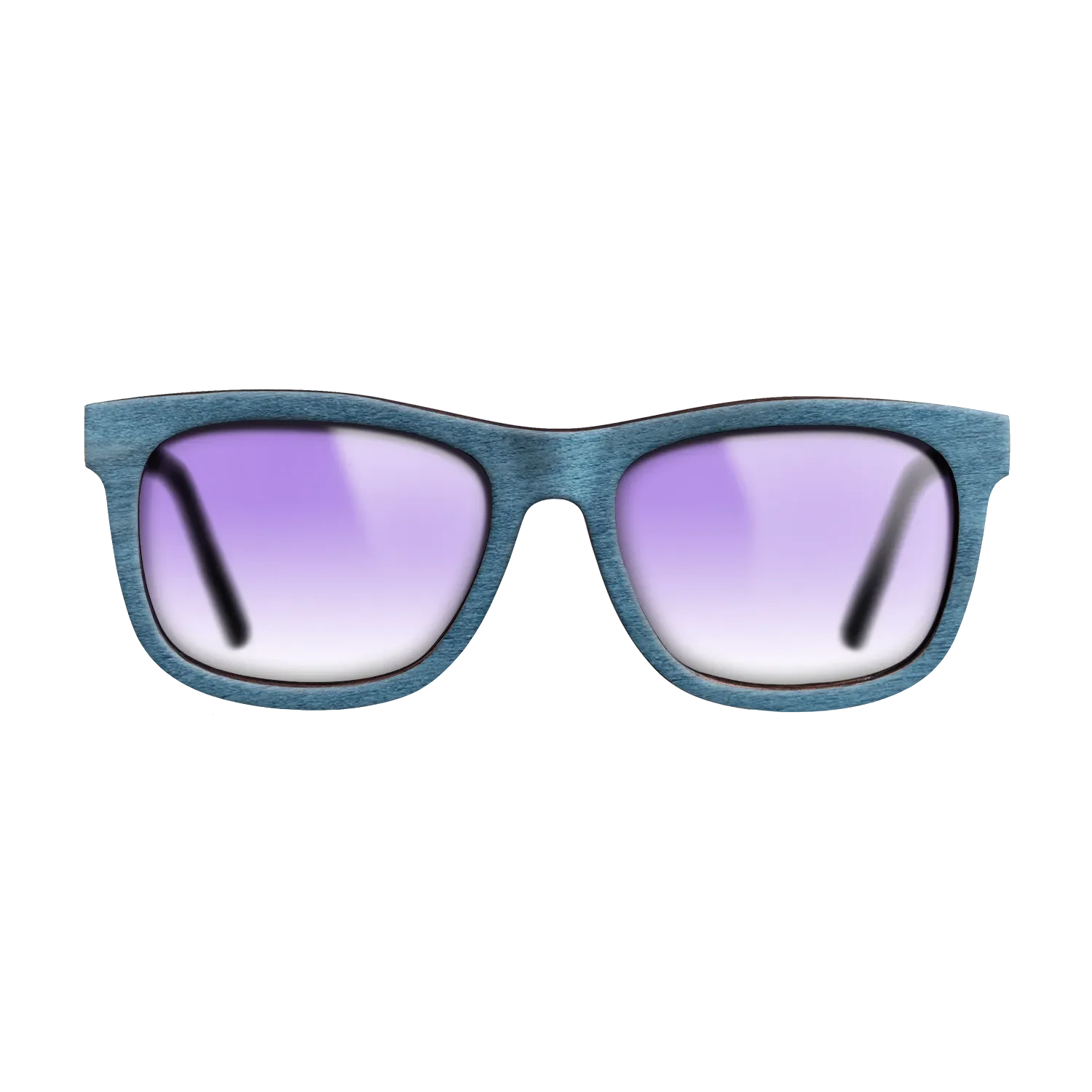 Blue Poplar BlackWalnut Temples - The Hero - Square - 2180  - Chroma - SIRIS wood optic