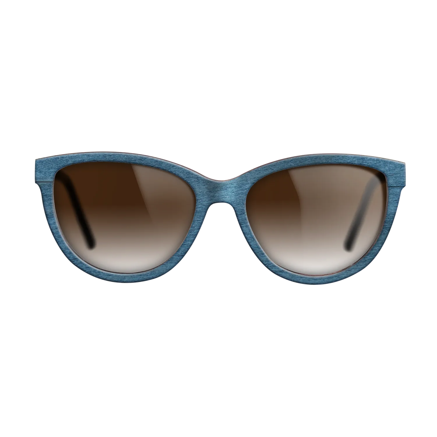 Blue Poplar BlackWalnut Temples - The Maiden - Cat - 2180 - Chroma - SIRIS wood optic