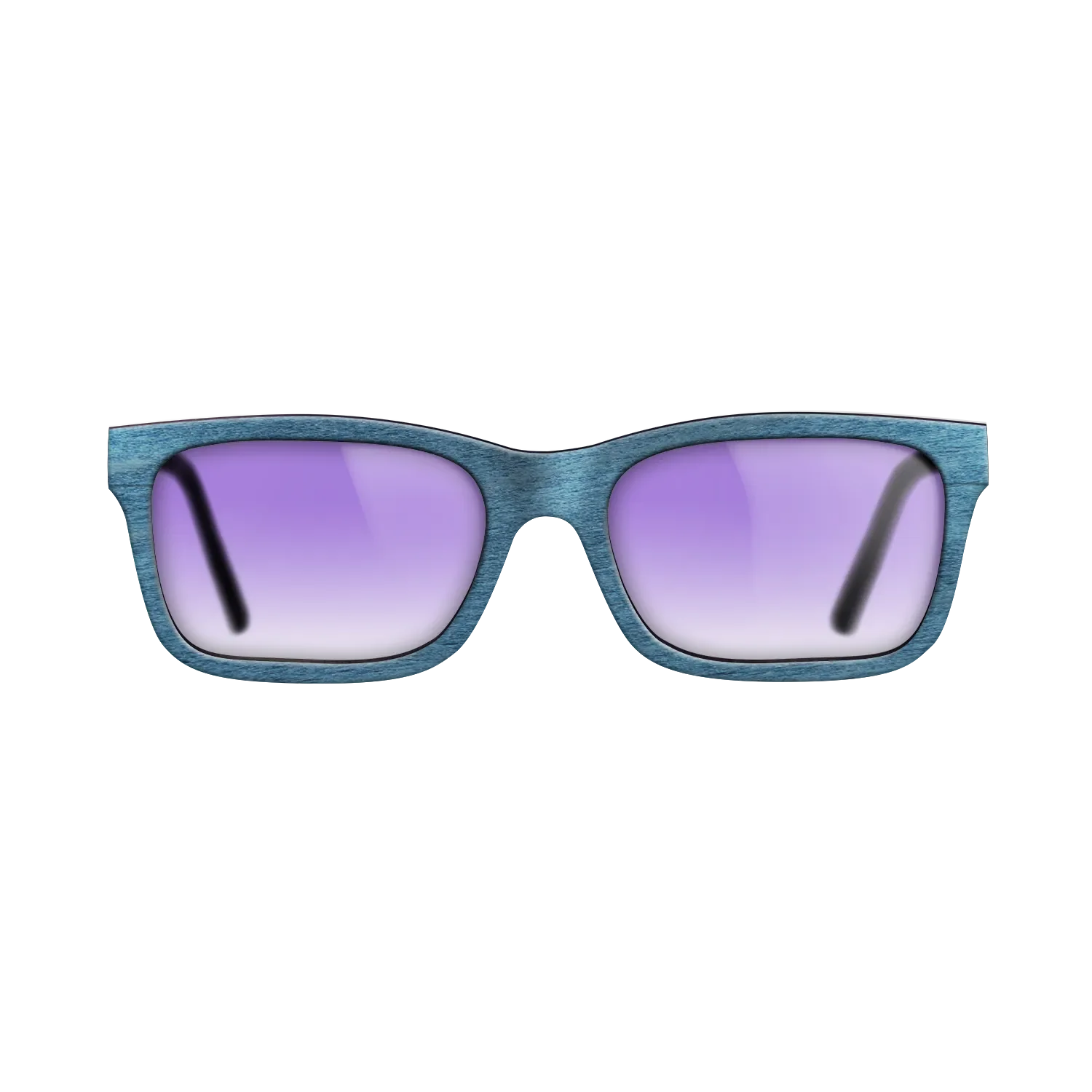 Blue Poplar BlackWalnut Temples - The Sage - Rectangle - 2180 - Chroma - SIRIS wood optic