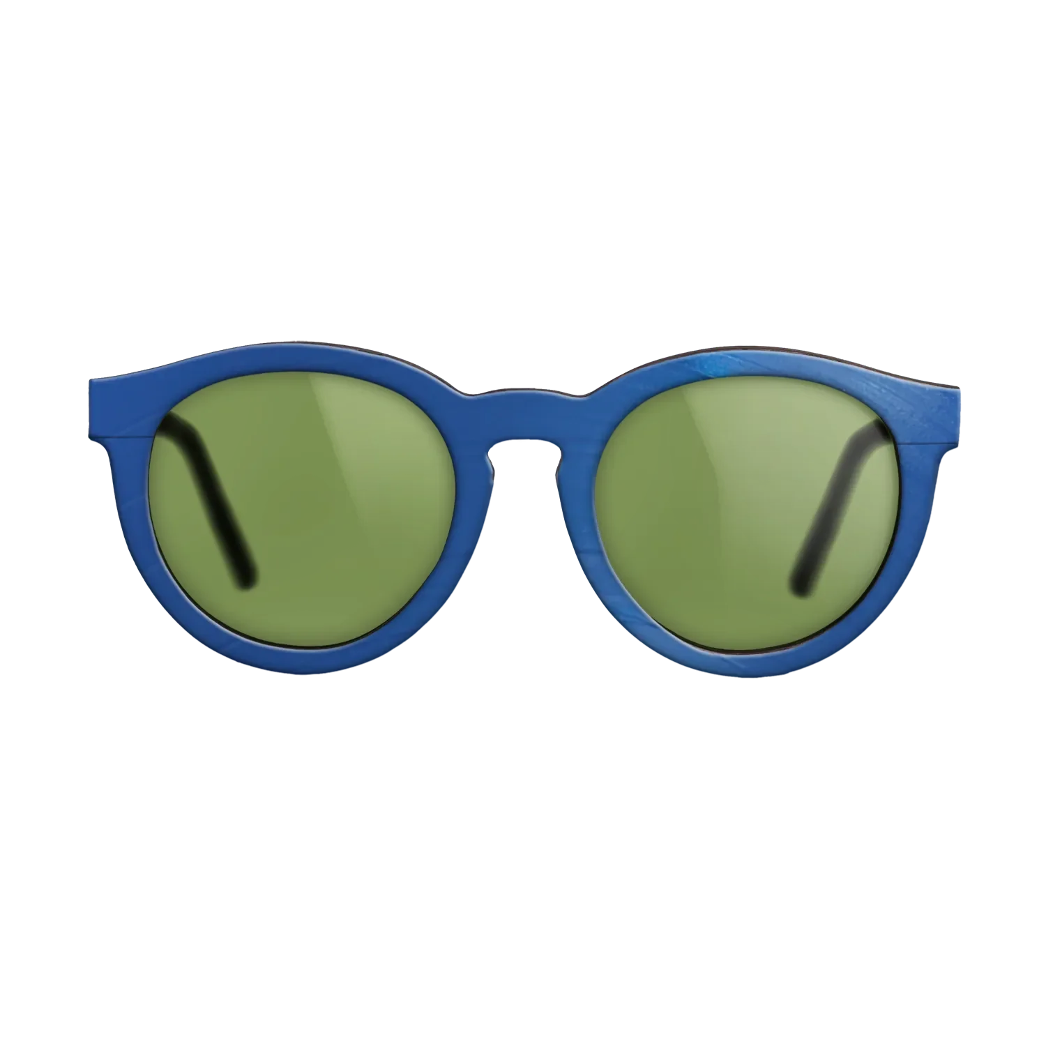 Blue Vinyl Front Walnut - The Rebel - Round - 2212 - SIRIS wood optic