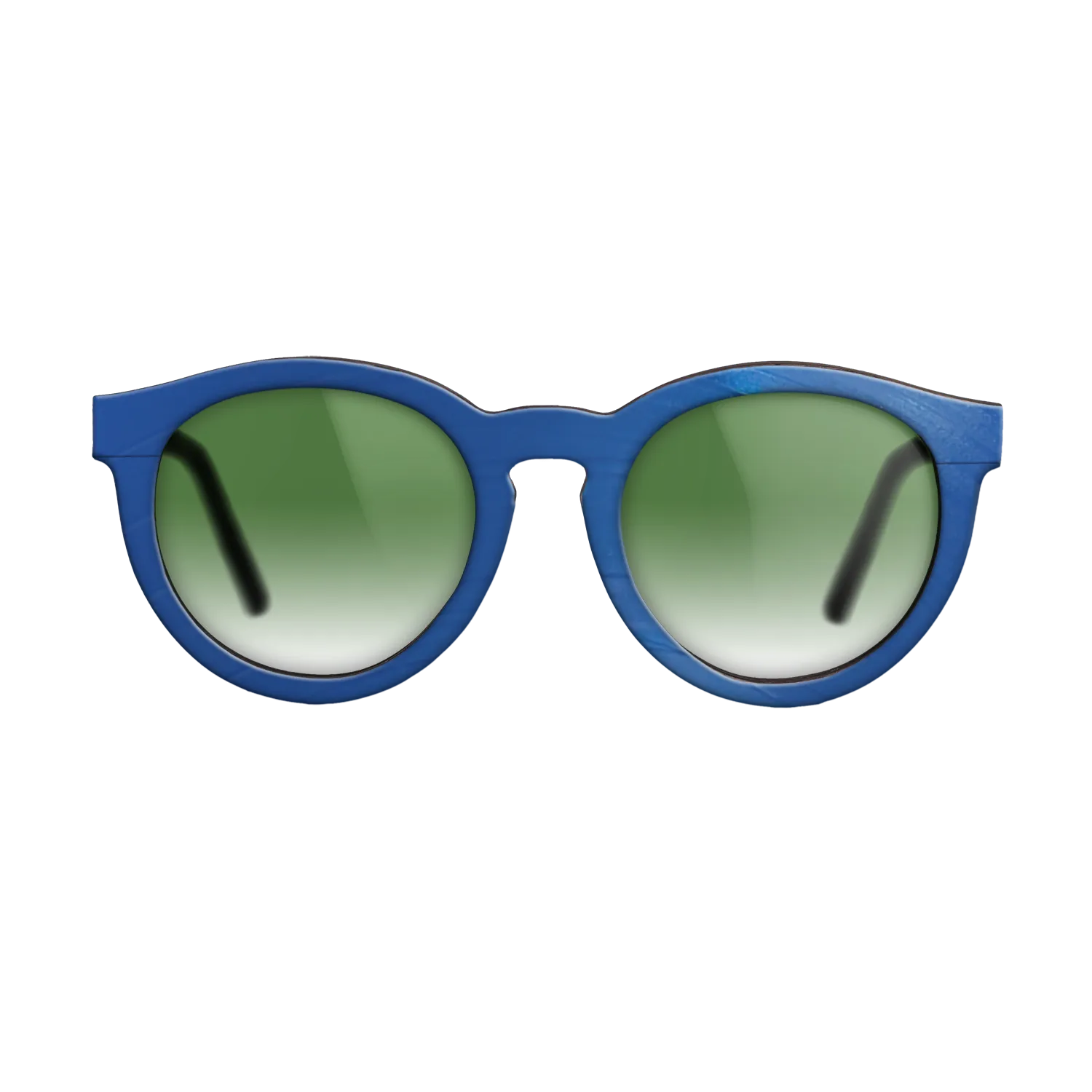 Blue Vinyl Front Walnut - The Rebel - Round - 2212 - SIRIS wood optic