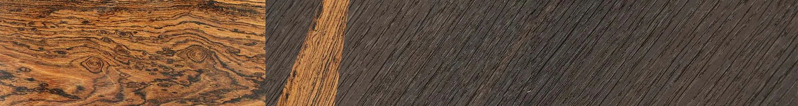 Bocote,Fumed Oak: Angle Cut - The Maiden - Cat - SIRIS wood optic