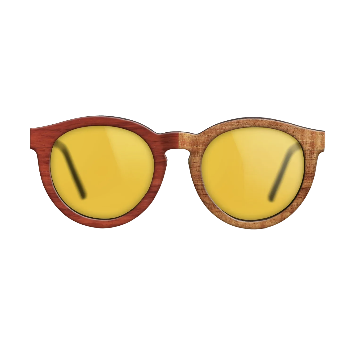 Bocote,Koa,Fumed Eucalyptus,Poplar Dyed: Red: Patch - The Rebel - Round - 1494 - SIRIS wood optic